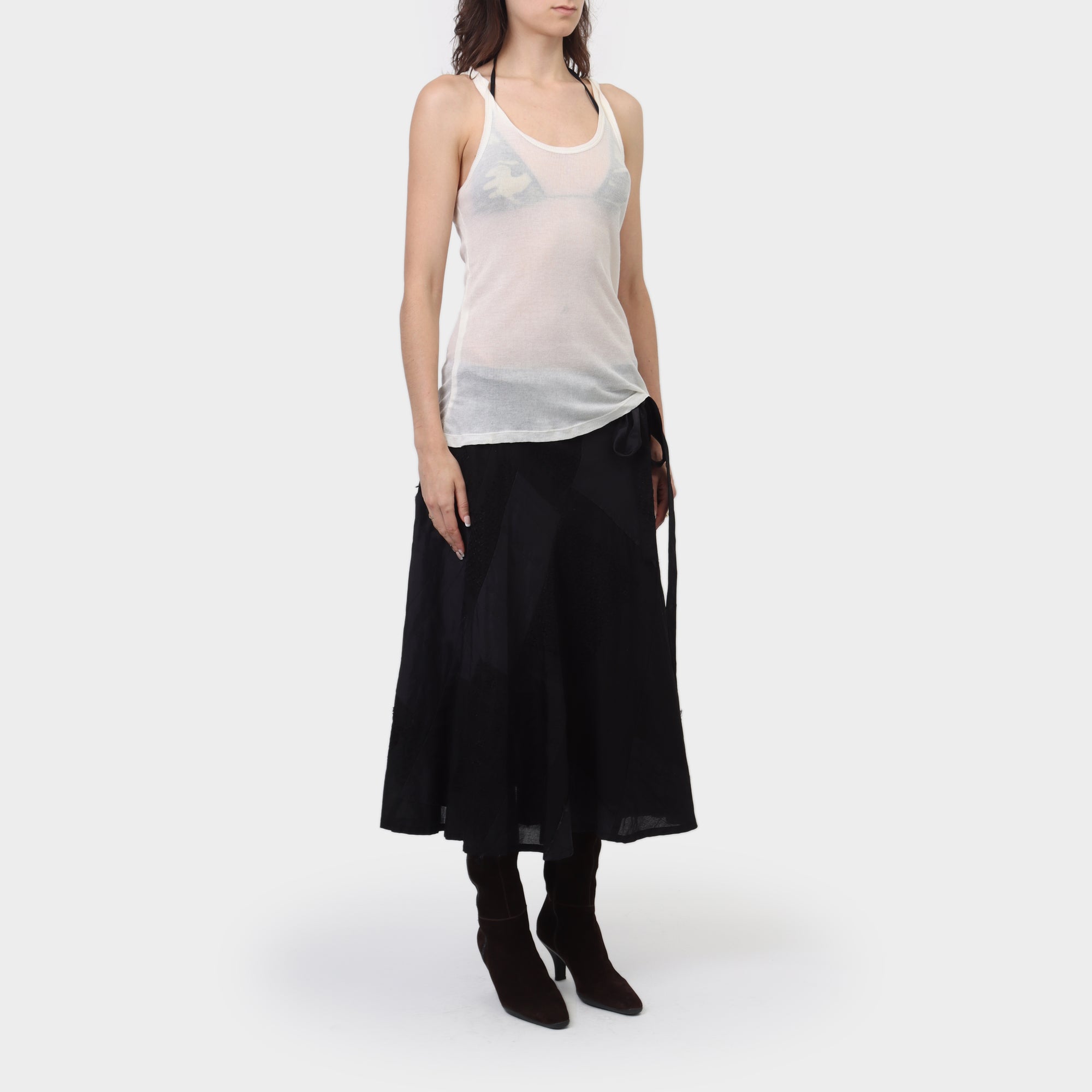 Maison Margiela Sheer Ribbed Tank