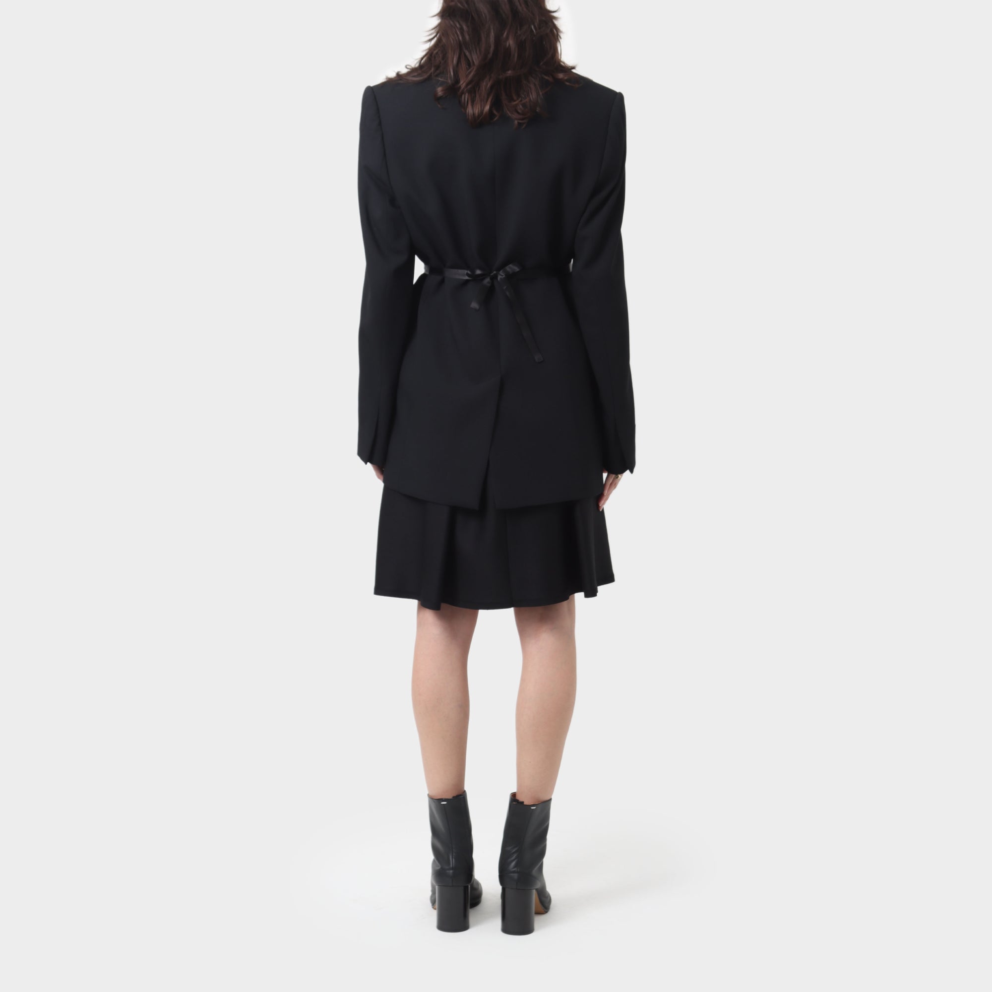 Martin Margiela Wool Cut Edge Bib Blazer