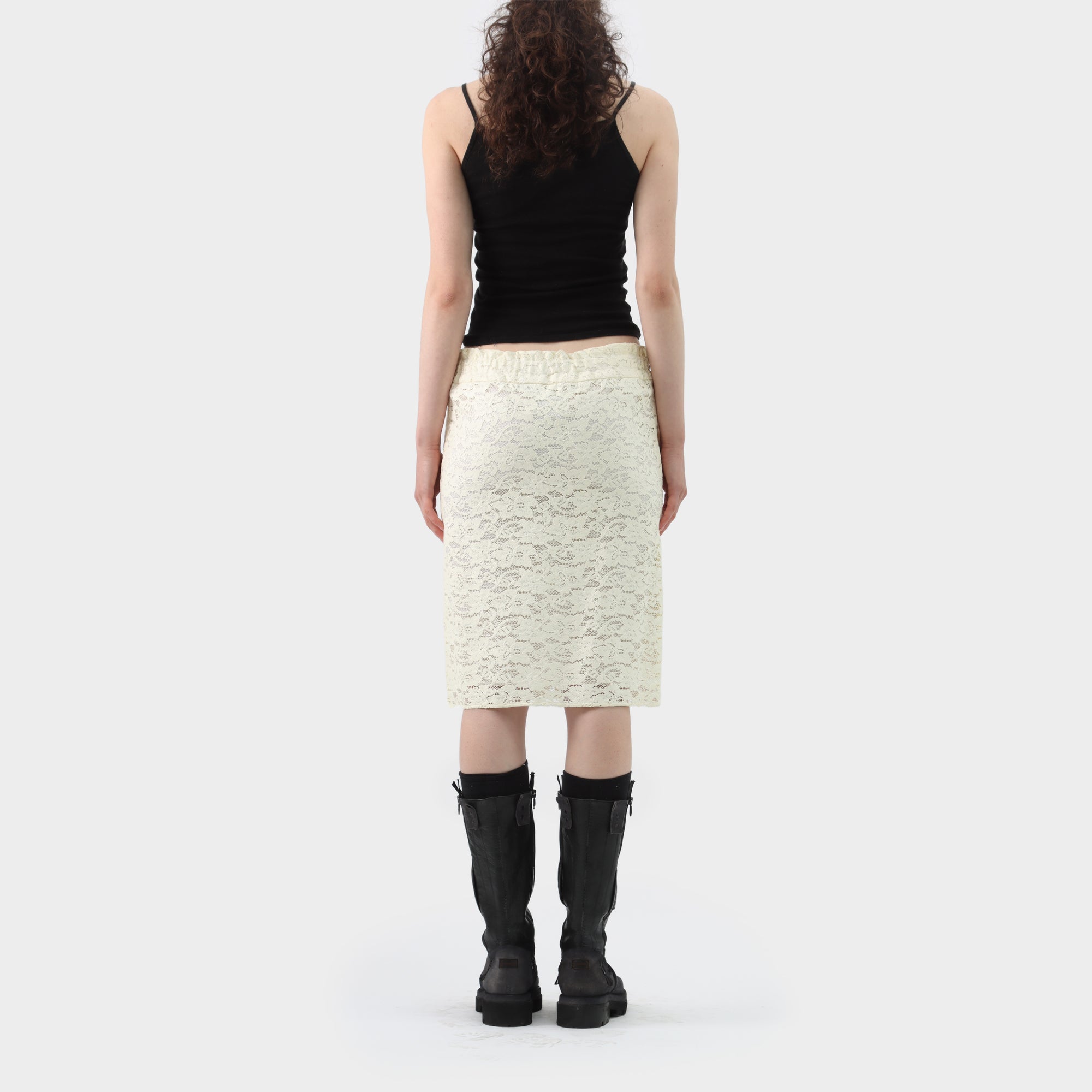 Maison Margiela Coated Lace Skirt