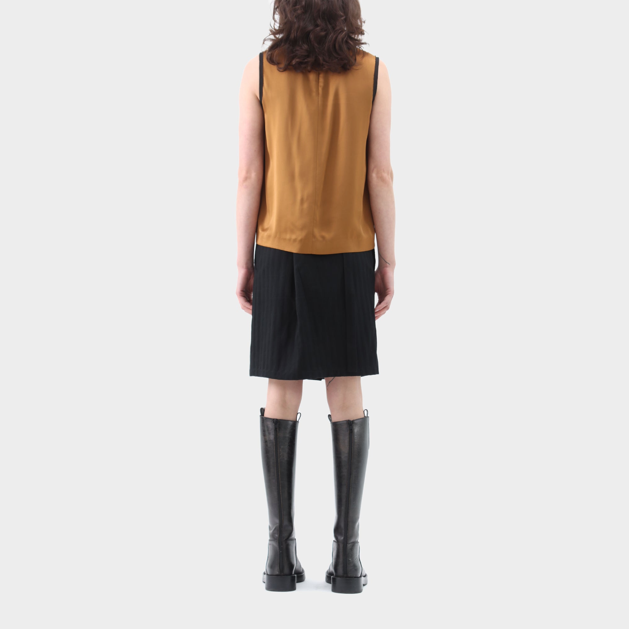 Maison Margiela Sleeveless Contrast Trim Tunic