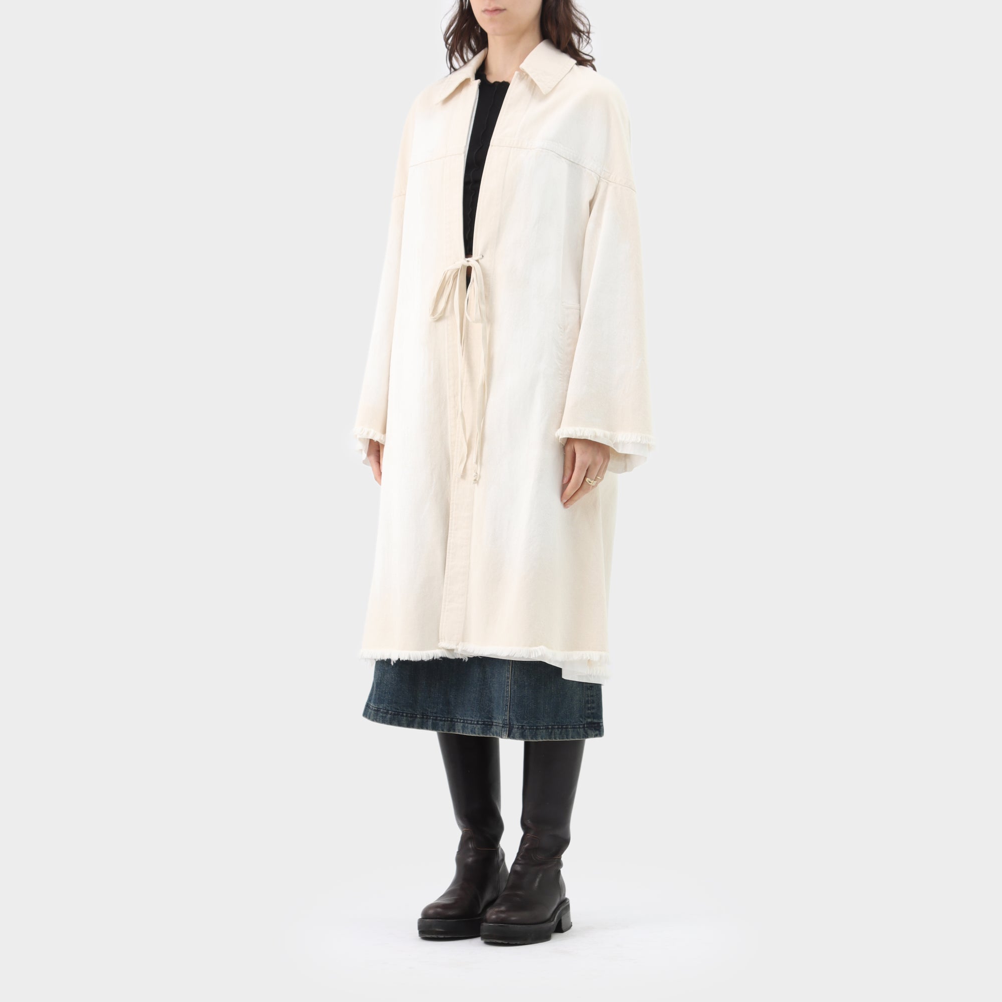 Marni Cotton Drill Painted Duster Coat