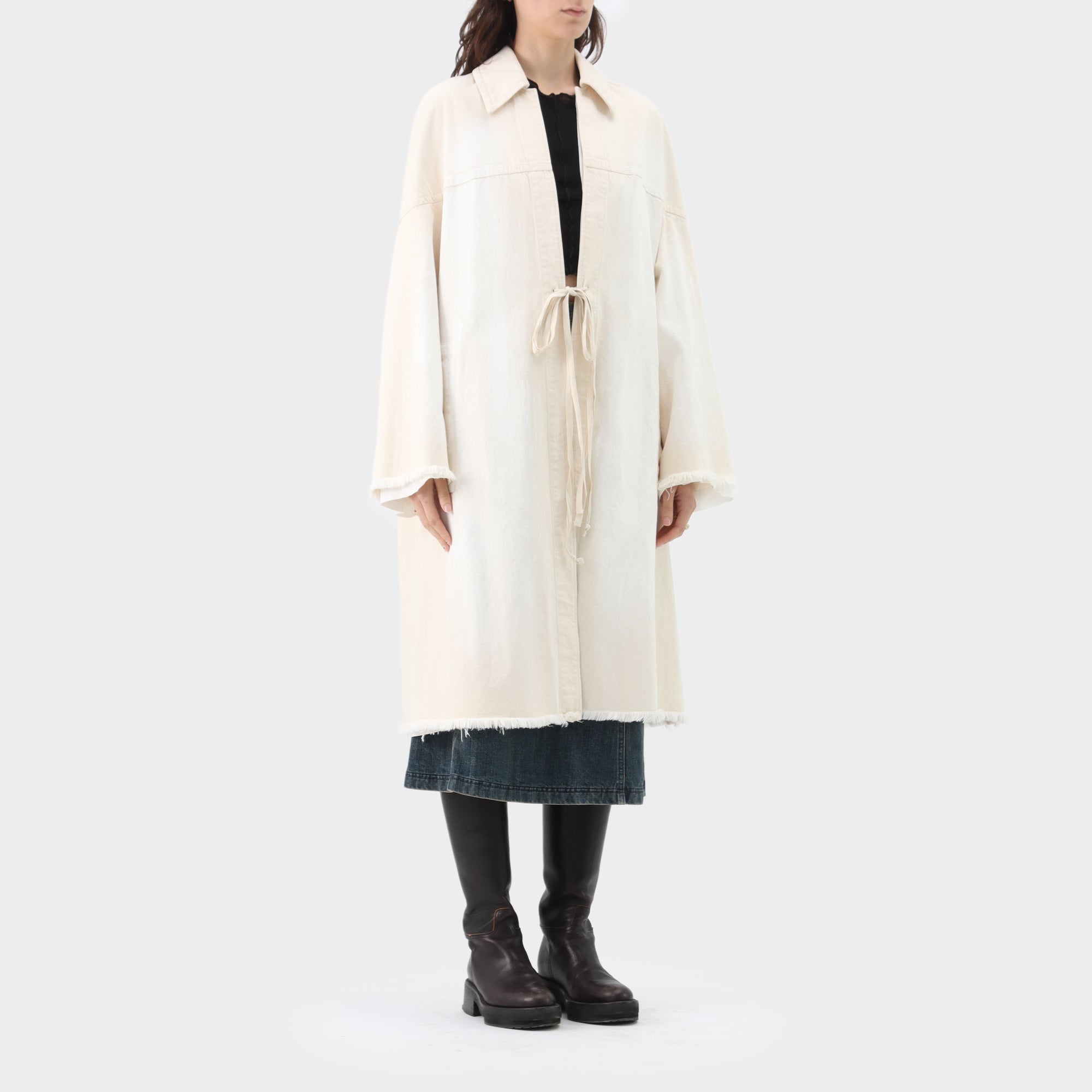 Marni Cotton Drill Painted Duster Coat