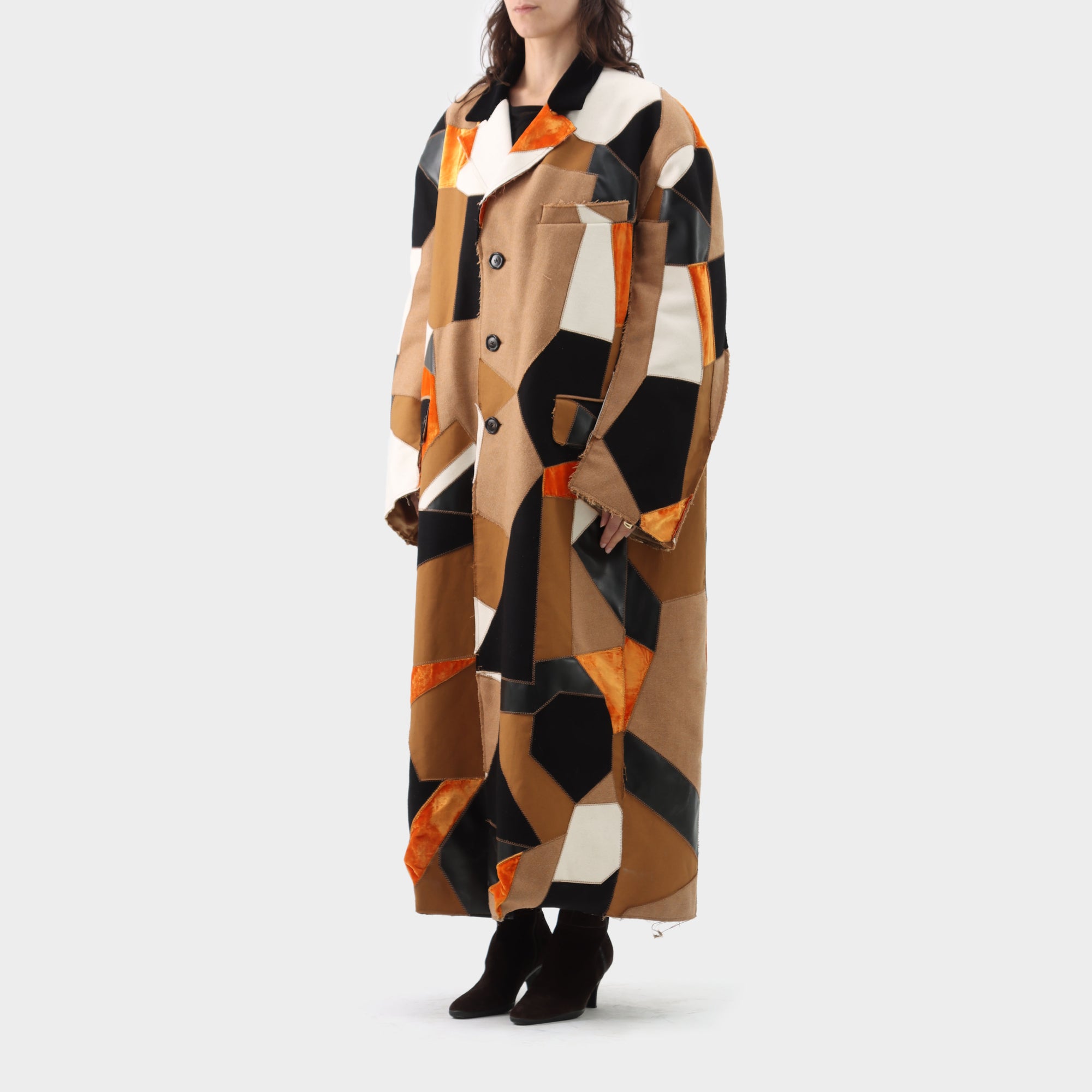 Marni Cut and Sewn Patchwork Coat