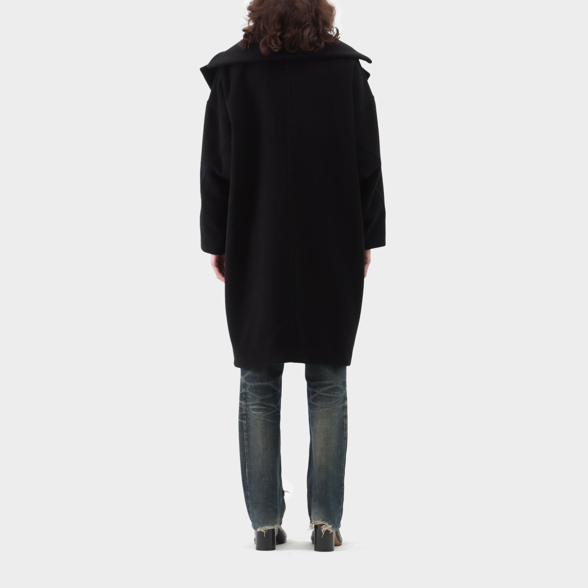Max Mara Cashmere Blend Wide Collar Coat