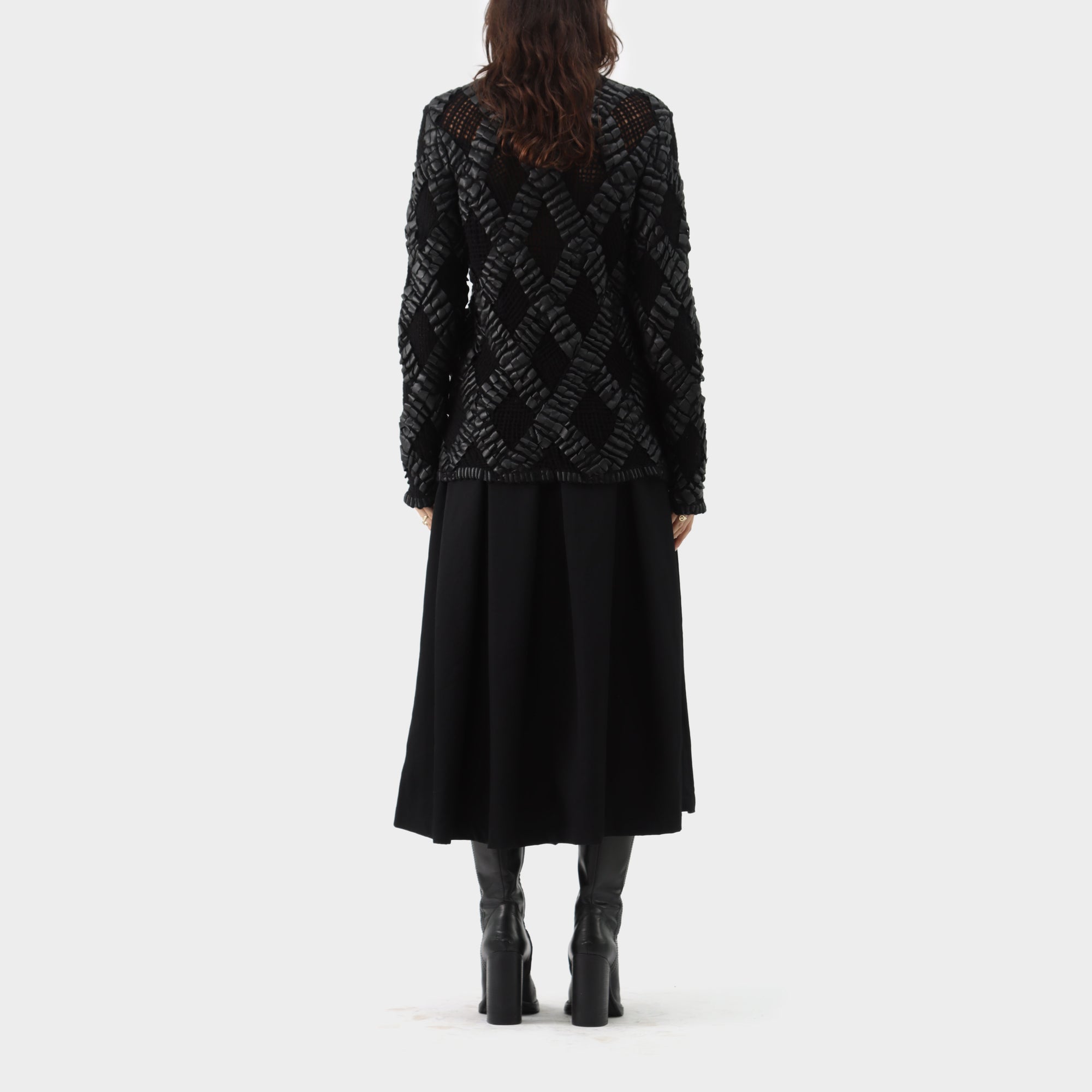 Noir Kei Ninomiya Crossed Knit Jumper