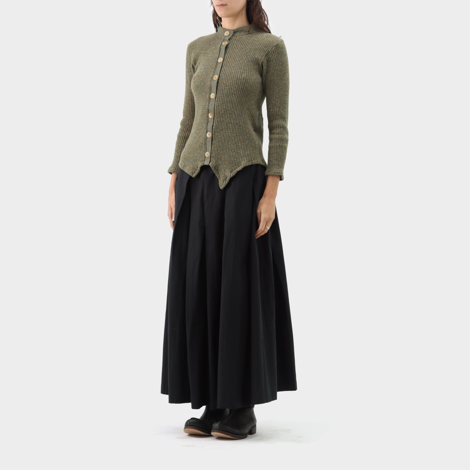 Paul Harnden Shoemakers Wool Cotton Trim Cardigan