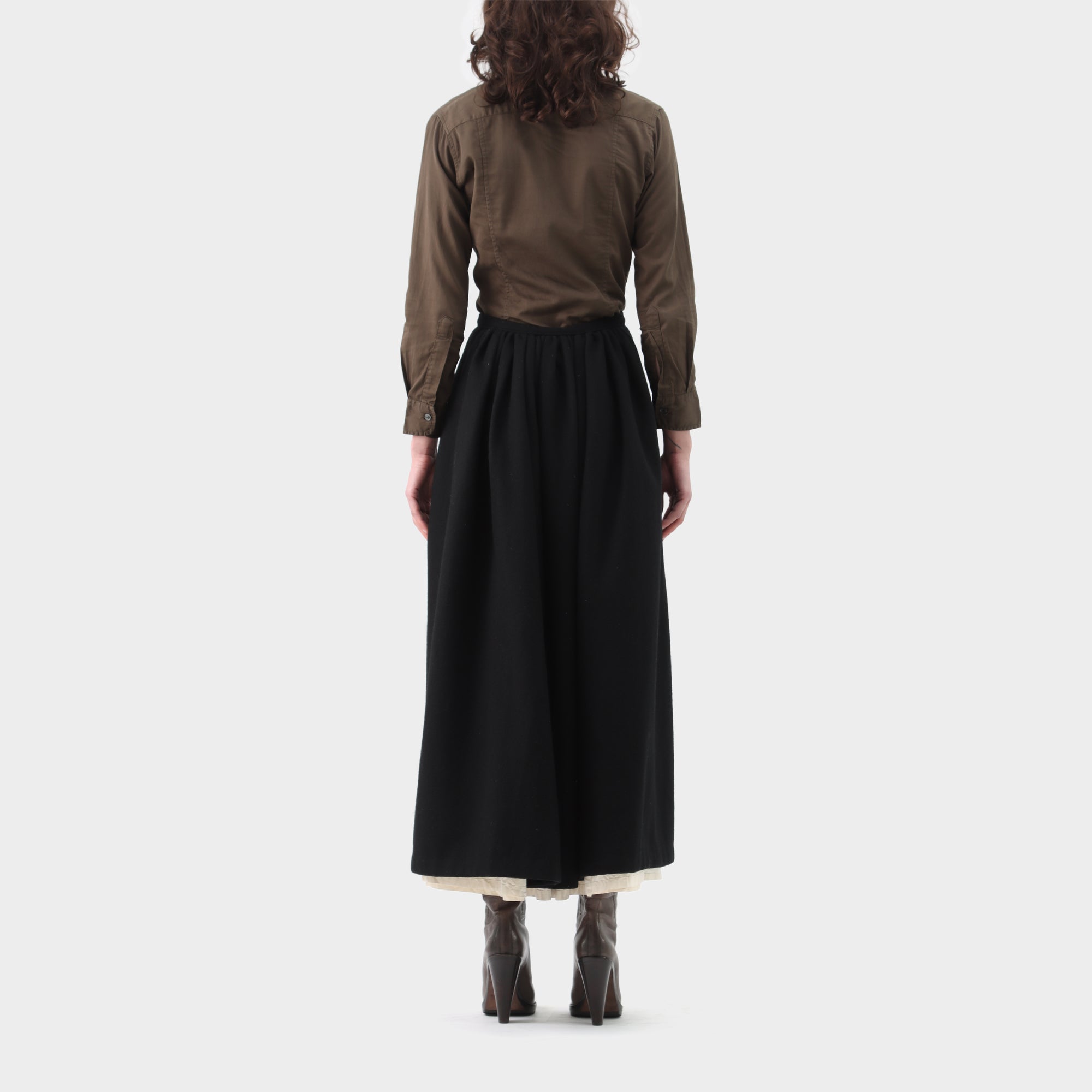 Paul Harnden Shoemakers Wool Gathered Skirt