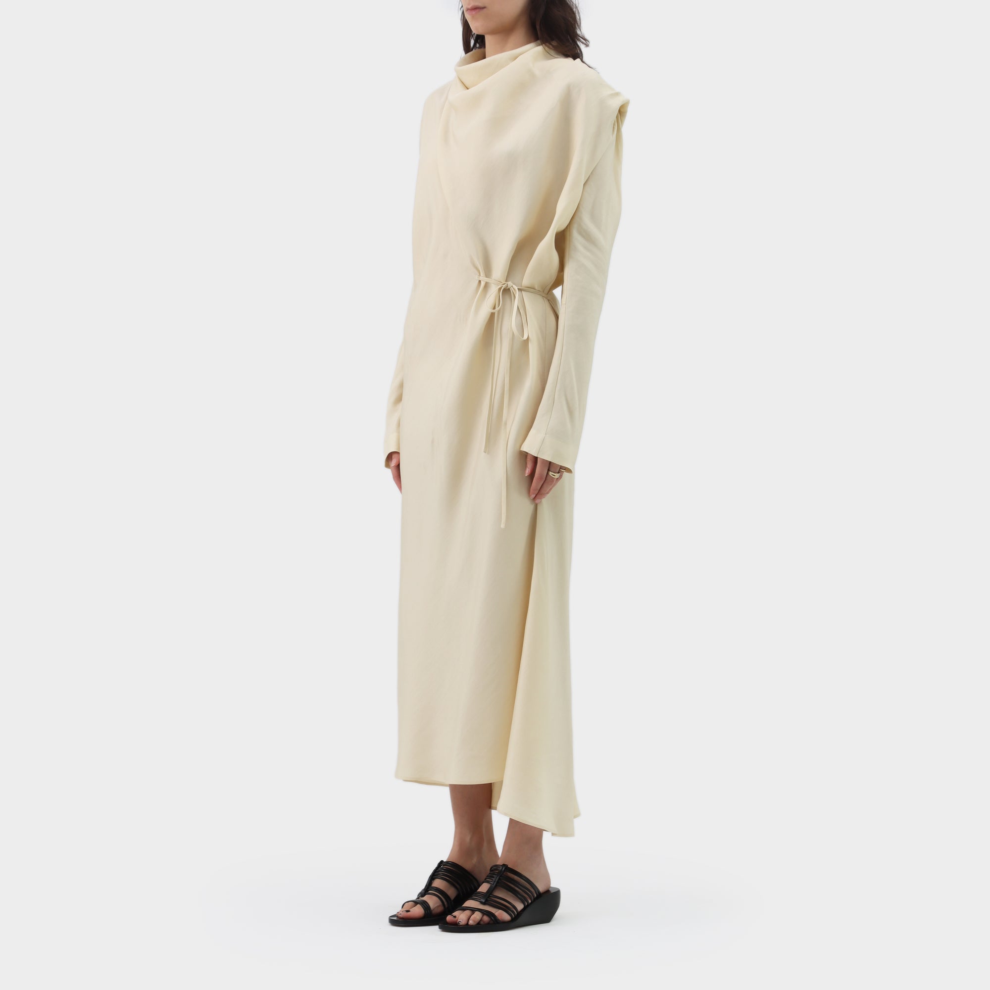 Petar Petrov Silk Vviscose Drape Dress