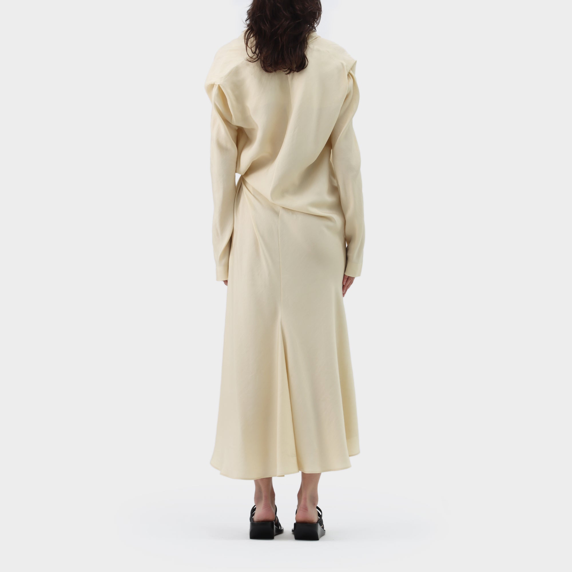 Petar Petrov Silk Vviscose Drape Dress