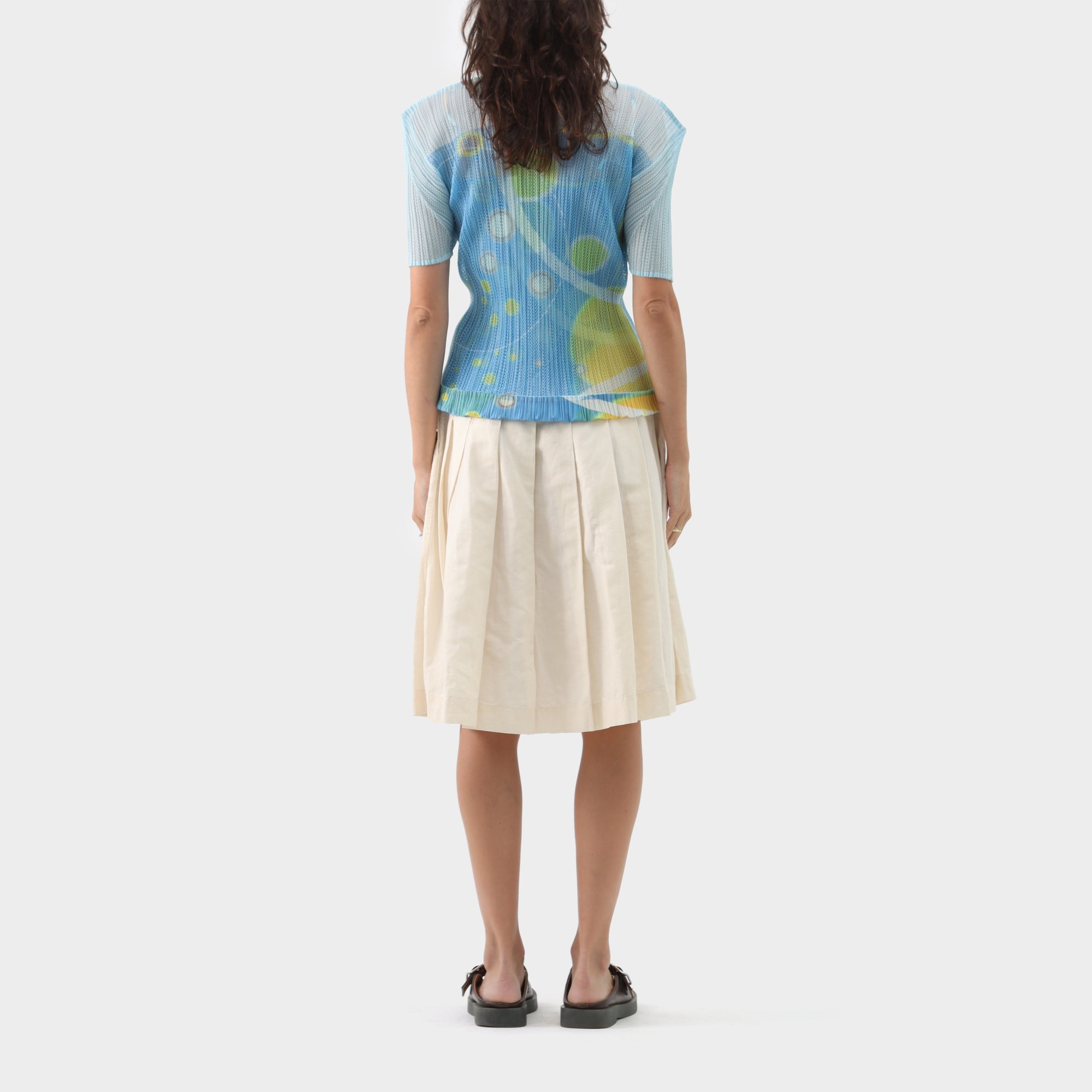 Pleats Please Bubble Layered Top