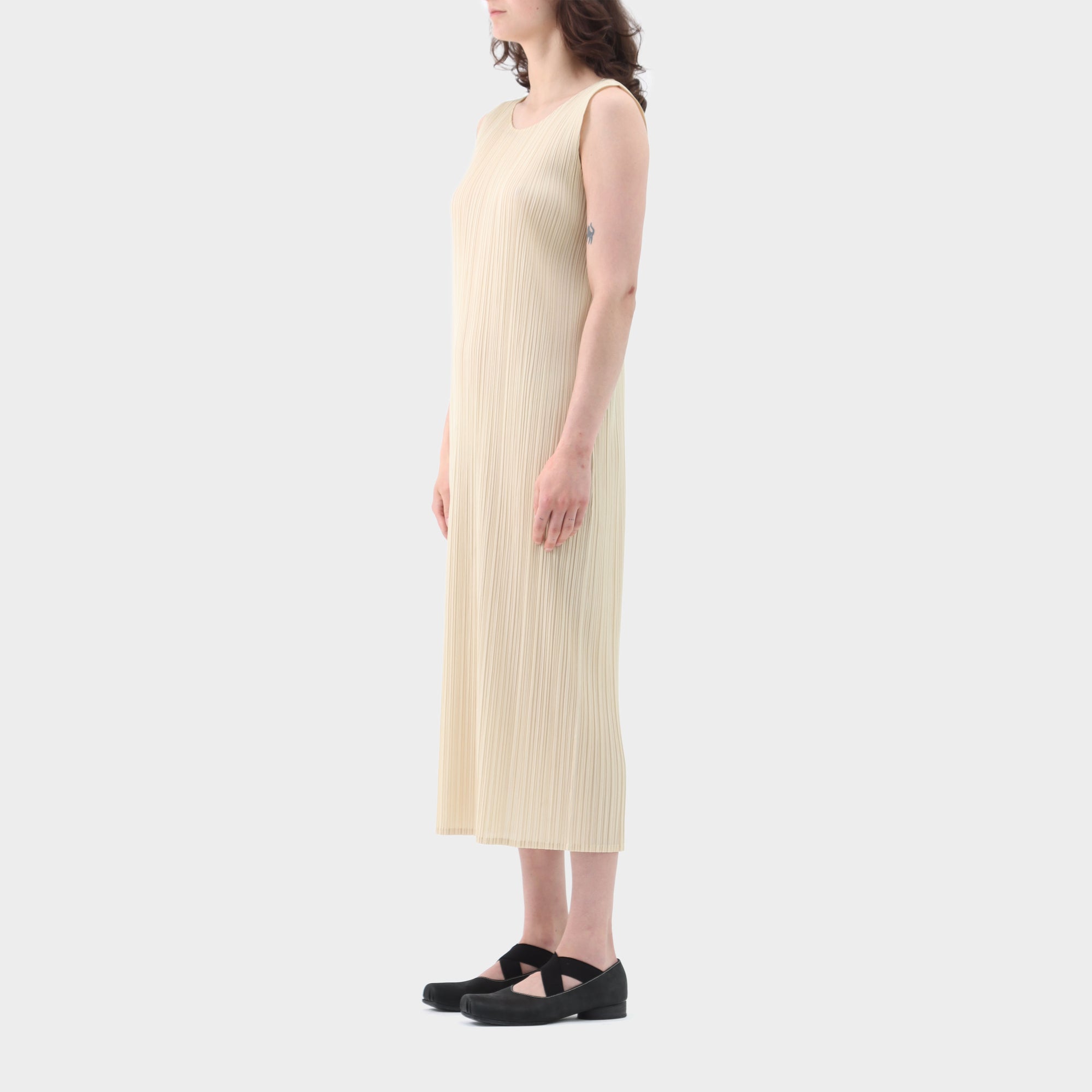 Pleats Please Pleated Maxi Dress