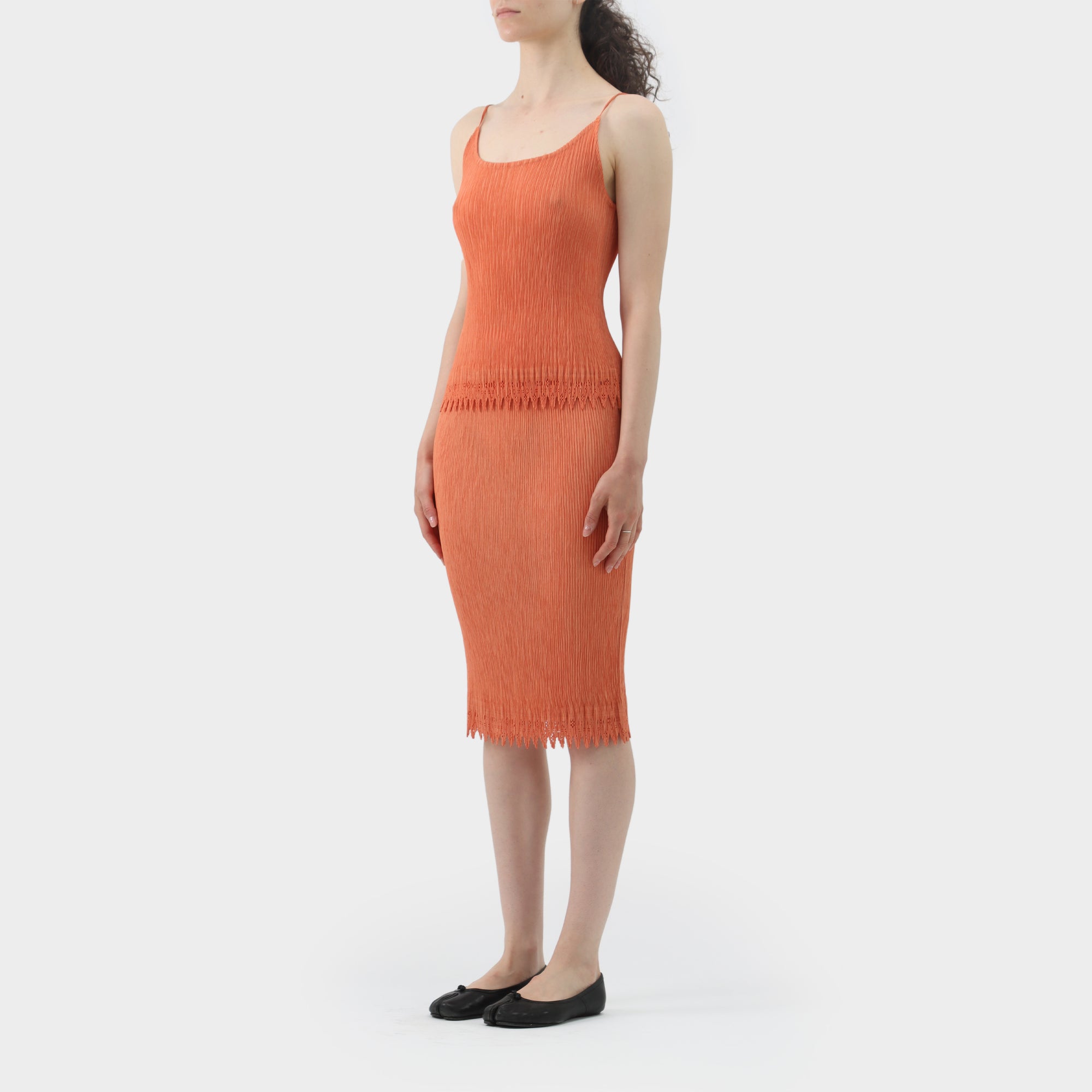 Issey Miyake Plisse Cami and Skirt Set