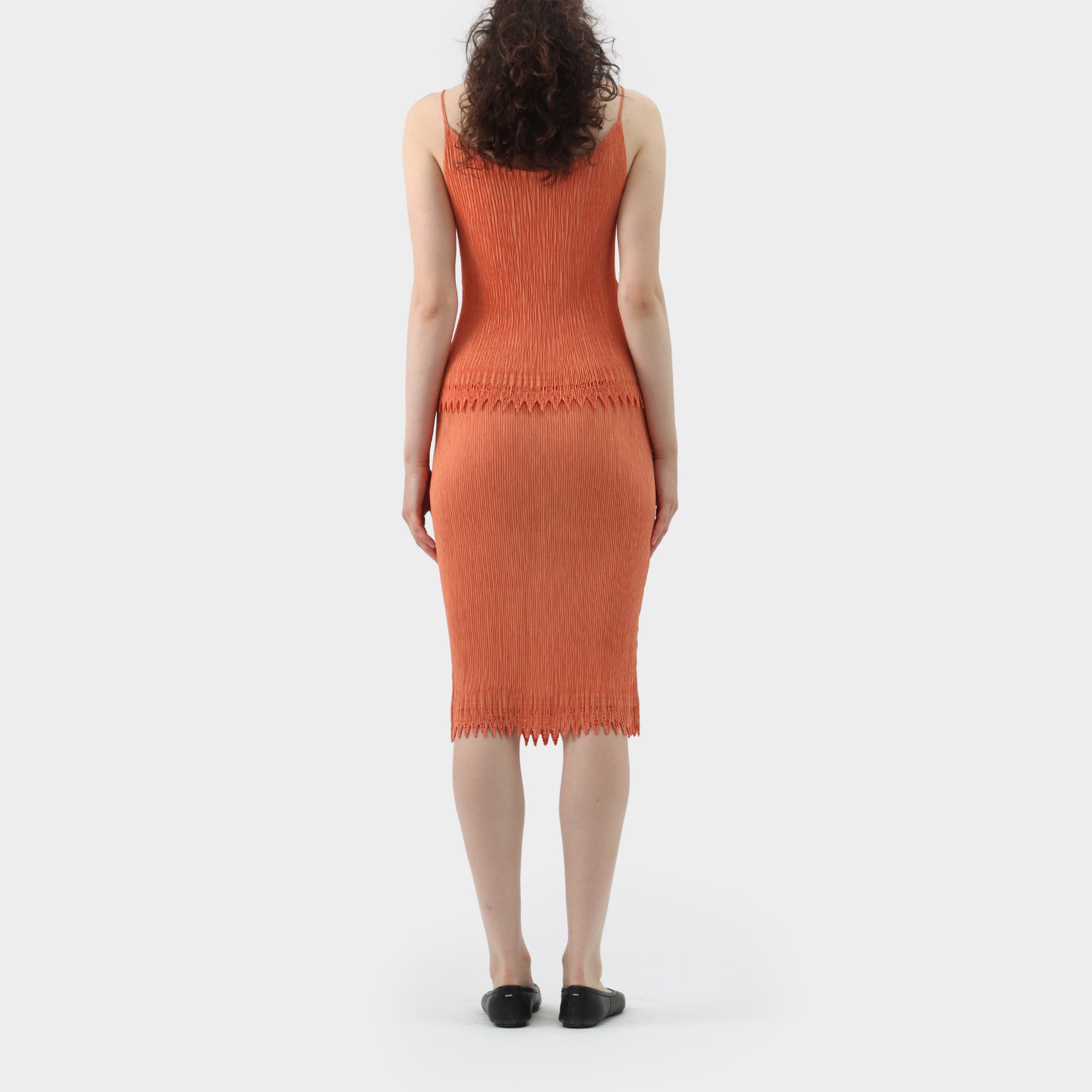 Issey Miyake Plisse Cami and Skirt Set