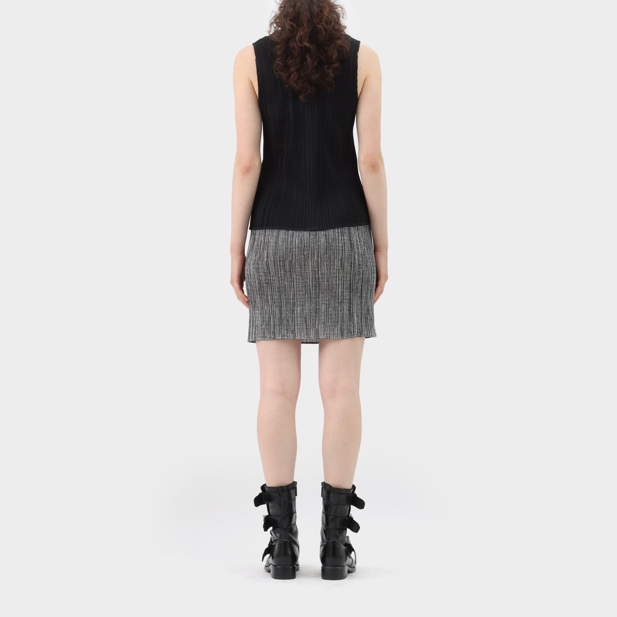 Pleats Please Zip-up Pleated Vest