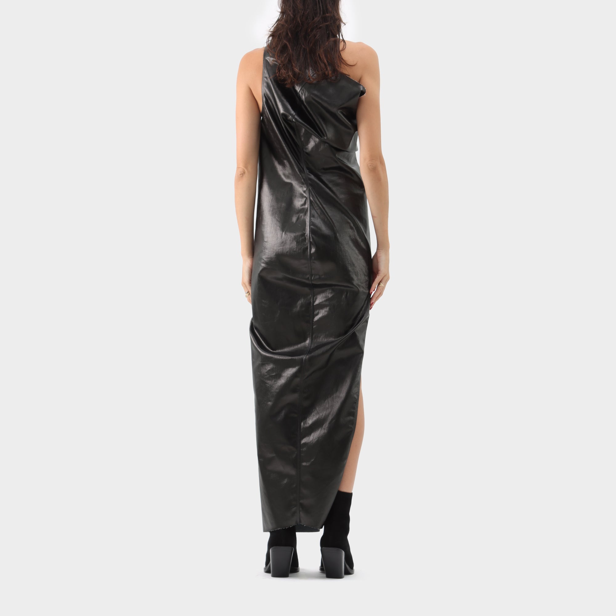 Rick Owens Coated Denim Athena Gown