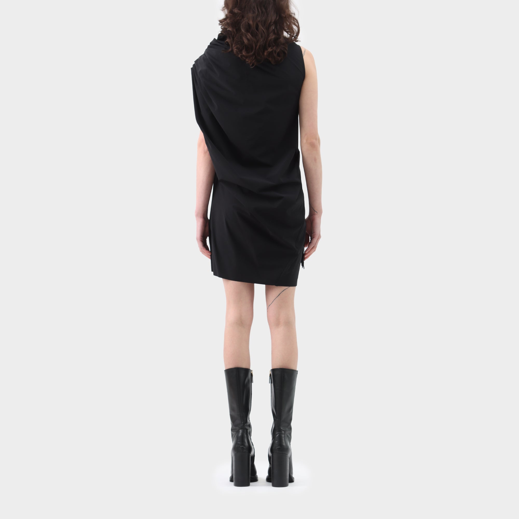 Rick Owens Babel Rubber Fringed Sheath