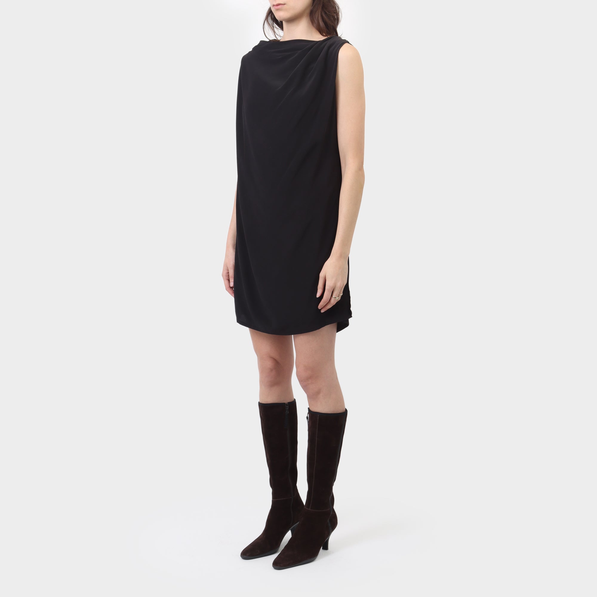 Rick Owens Layered Silk Tube Dress