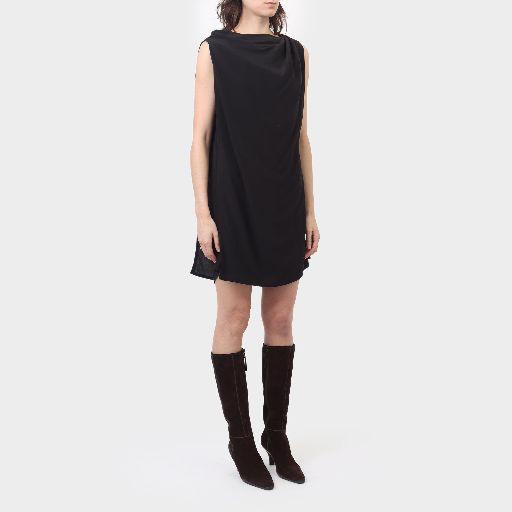 Rick Owens Layered Silk Tube Dress