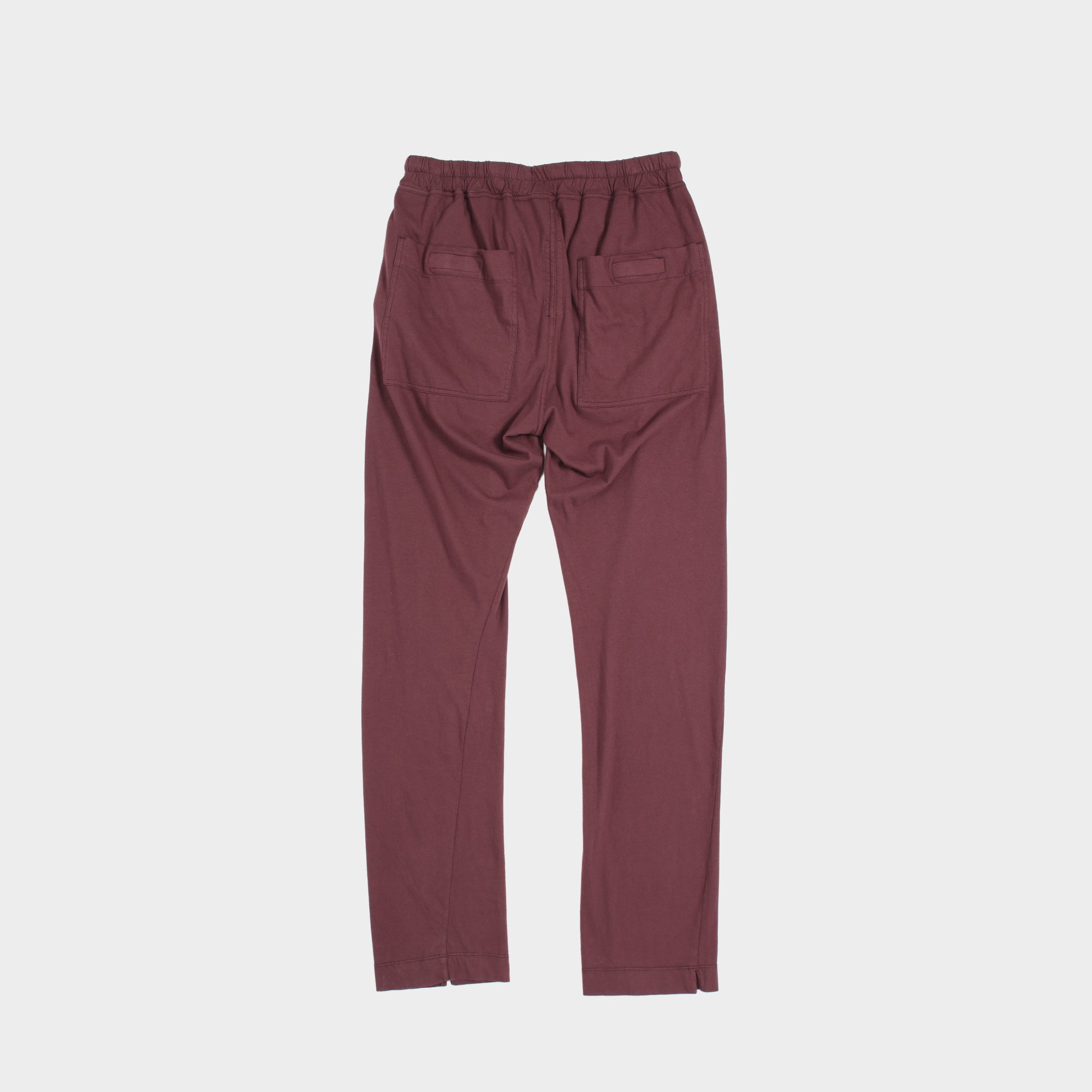 Wine Rick Owens cotton berlin pants, xs