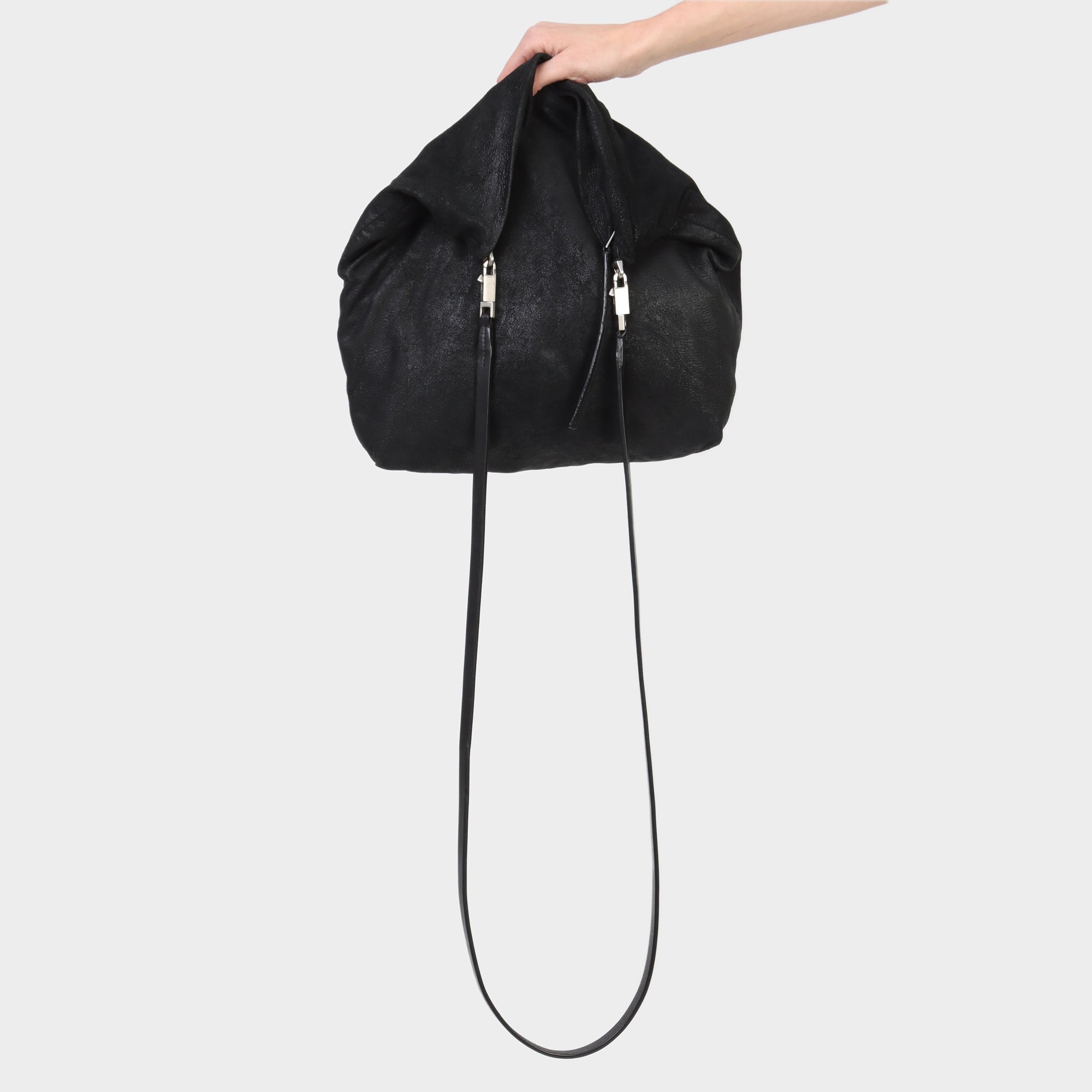 Rick Owens Distressed Leather 'Big Adri' Bag