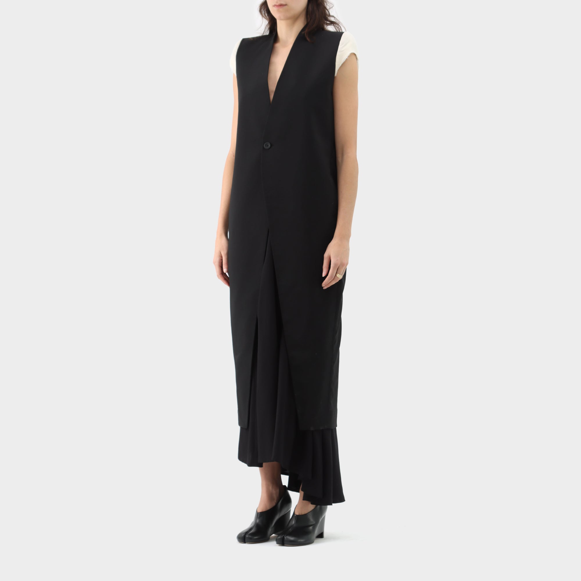 Rick Owens Padded Cap Sleeve Coat
