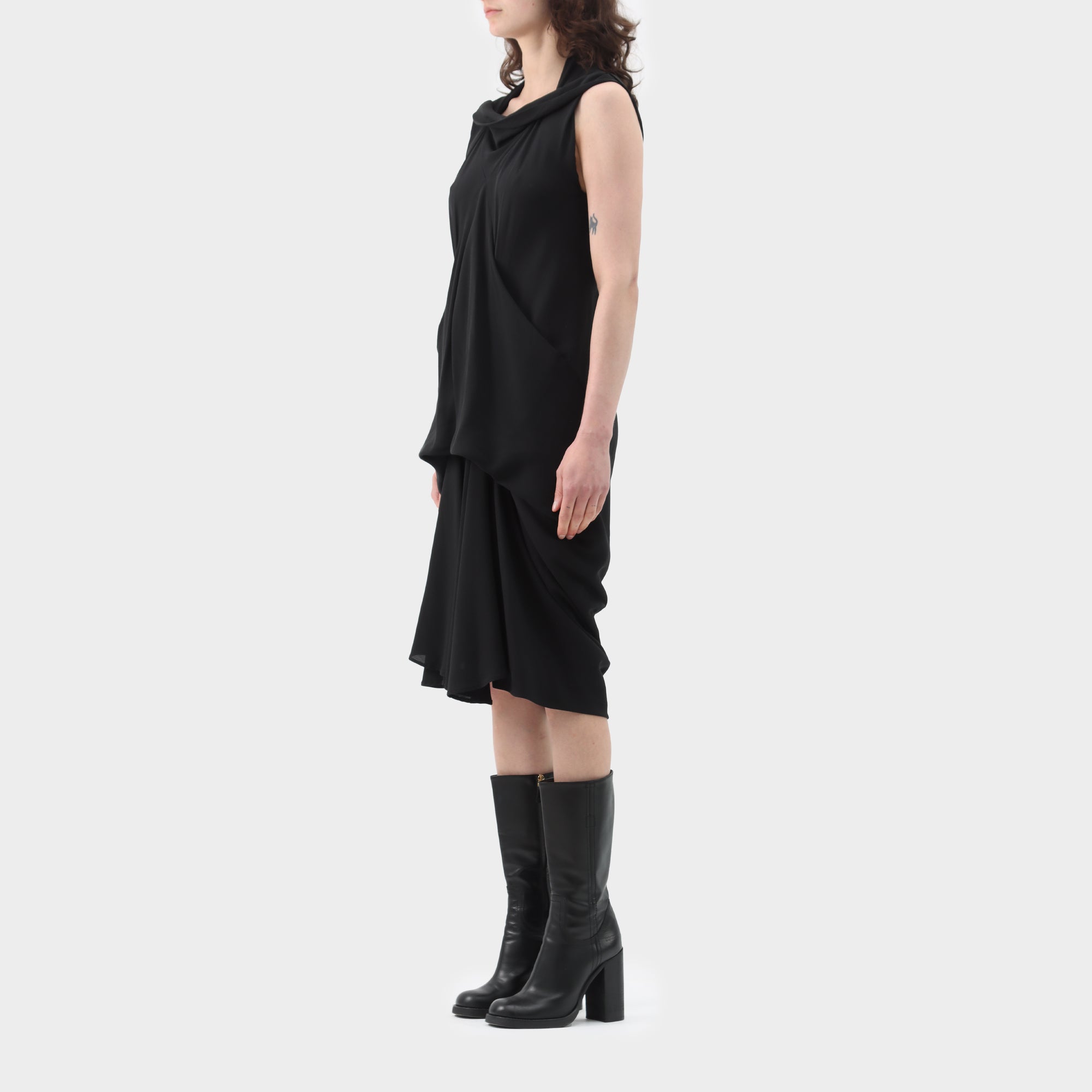 Rick Owens Creatch Drape Pocket Dress