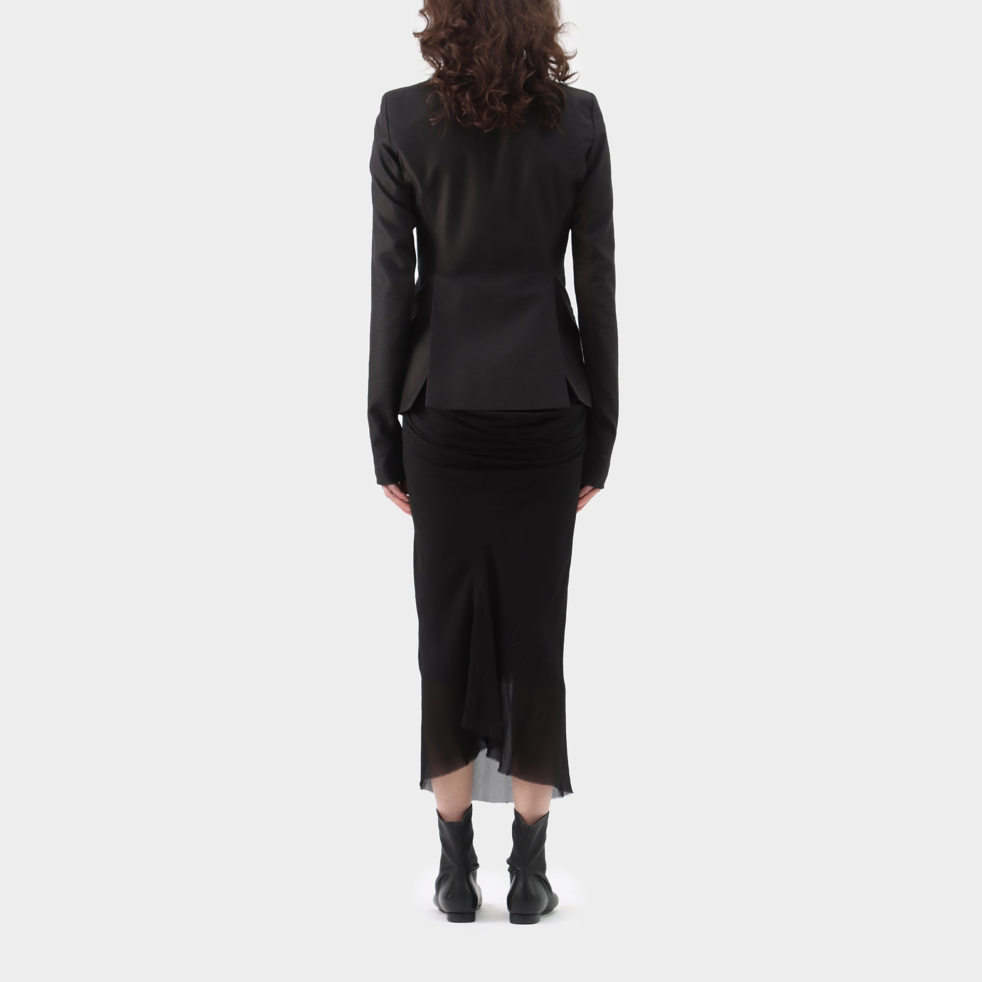 Rick Owens Faun Mesh Lapel Jacket