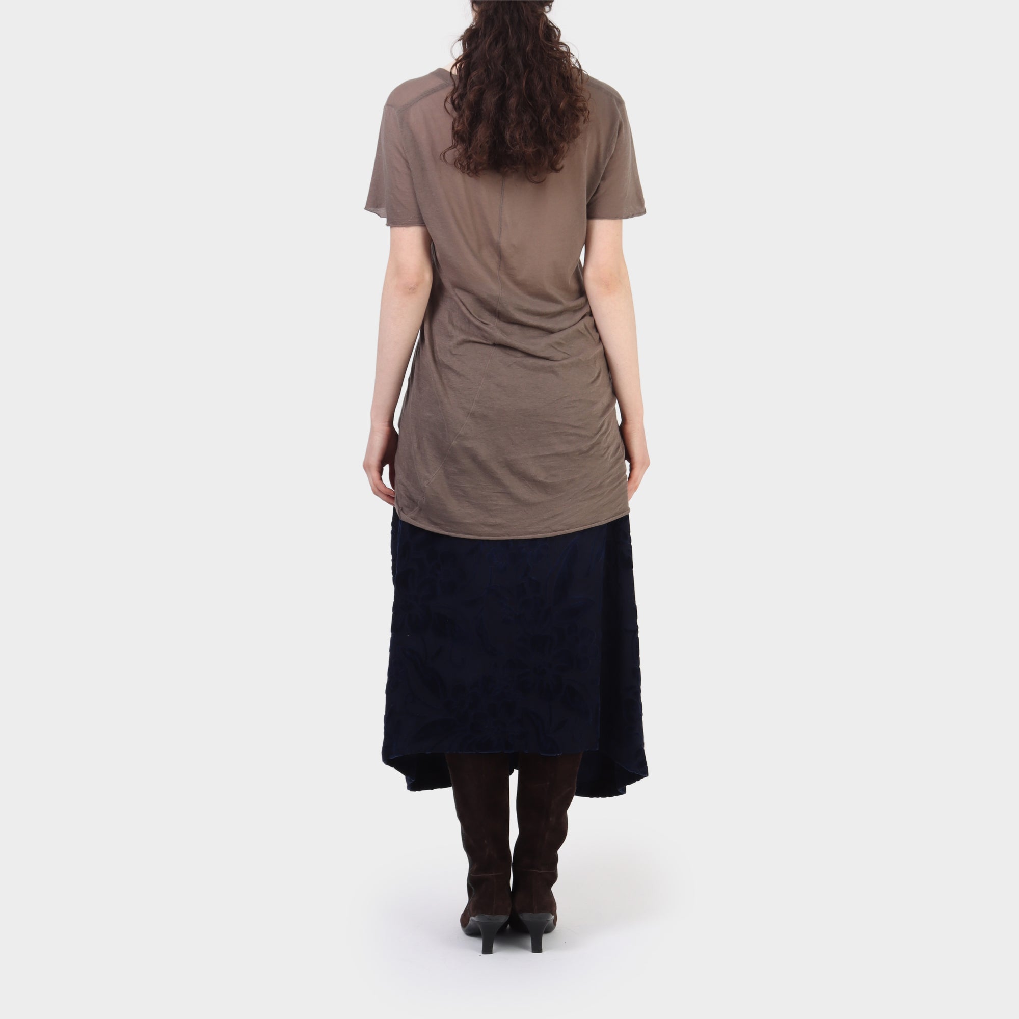 Rick Owens Bias Cut Cotton Tee