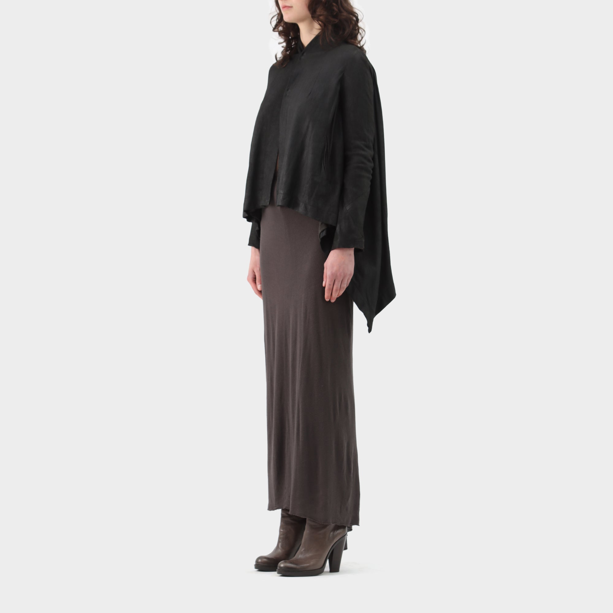 Rick Owens Goat leather Wool Lined Jacket