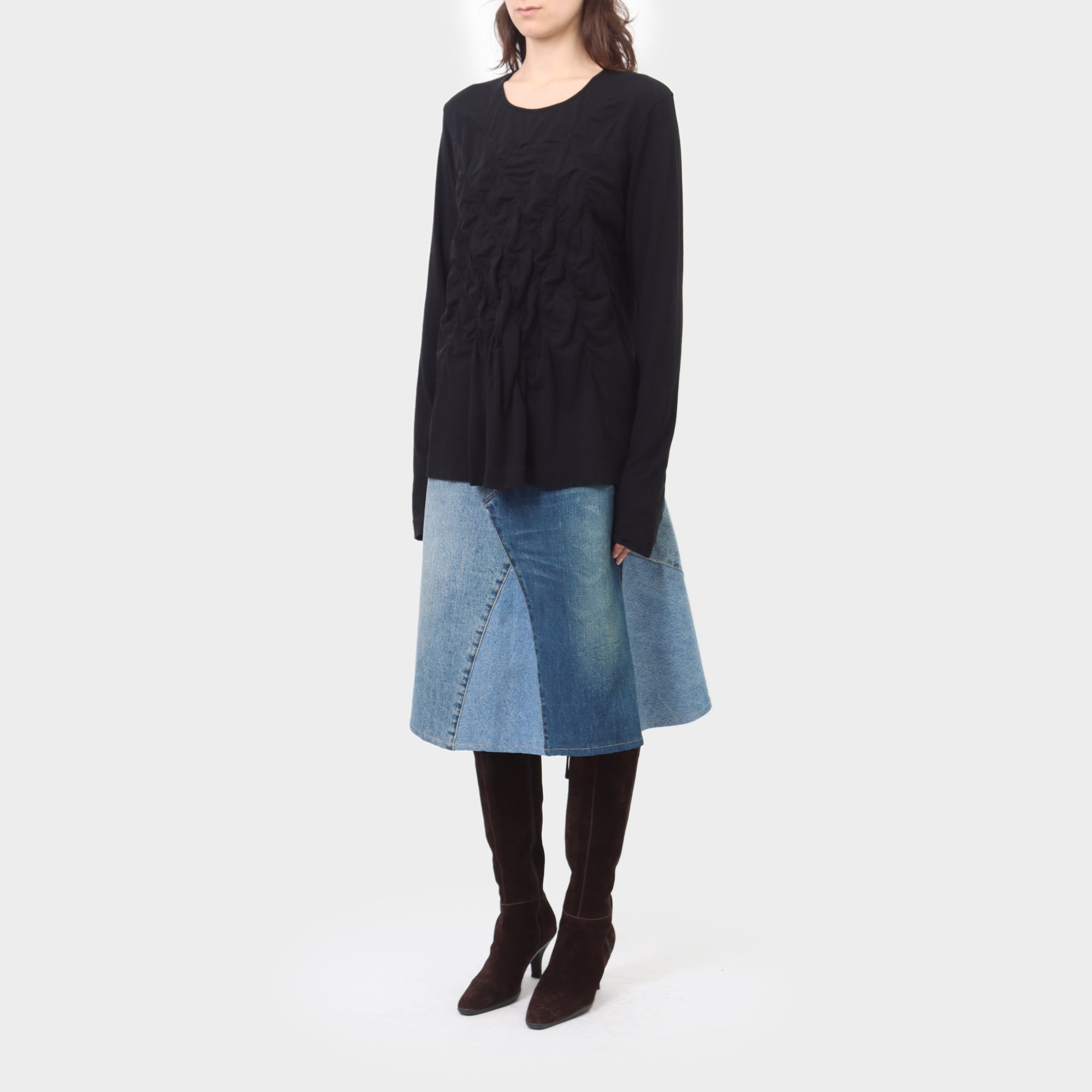 Rundholz BLK Diamond Gathered Long Sleeve