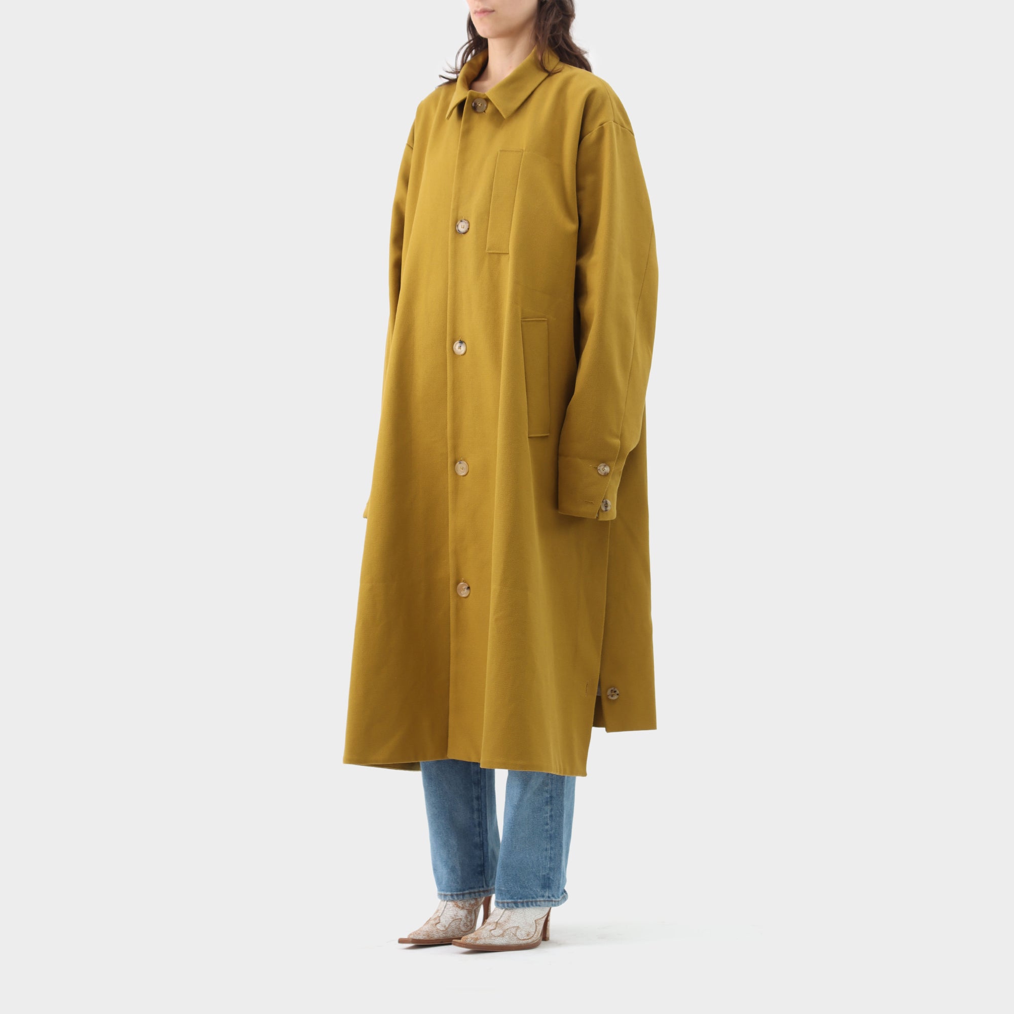 Too Good Cotton Drill Messenger Coat