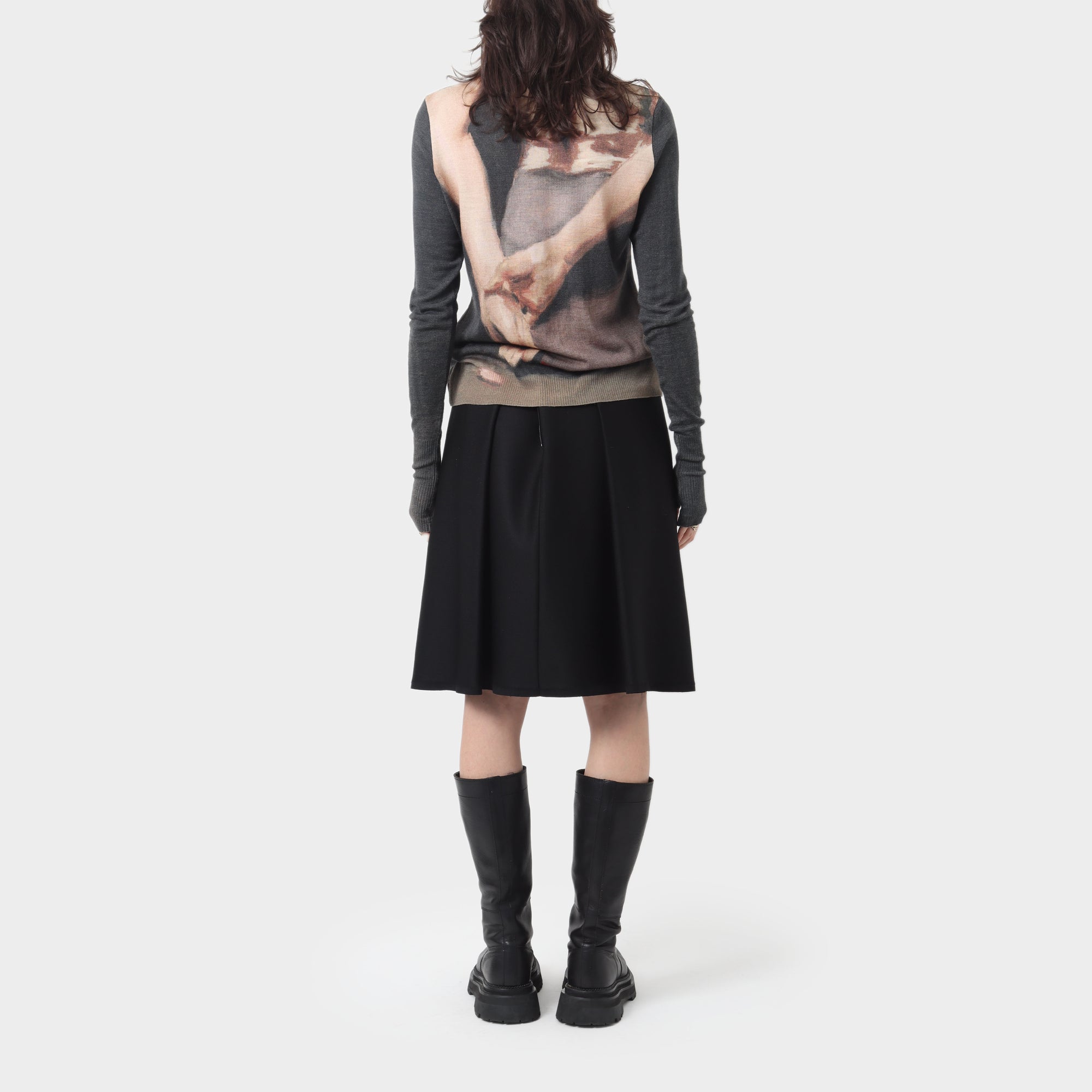 Undercover Wool Girl Print Turtleneck