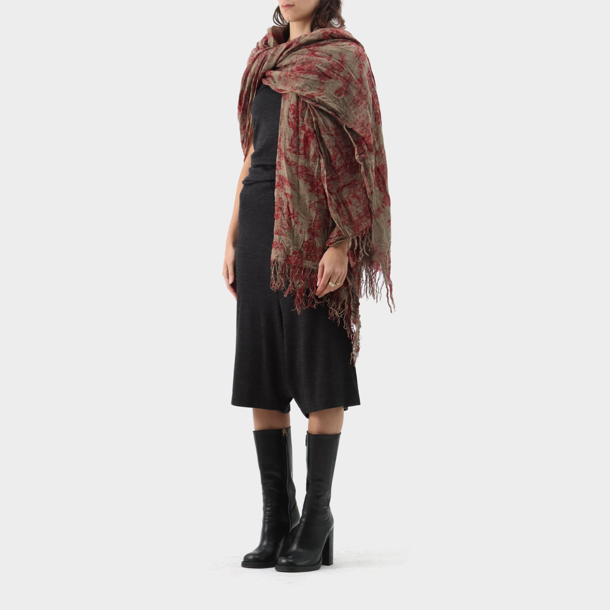 Uma Wang Collection Printed Wool Scarf
