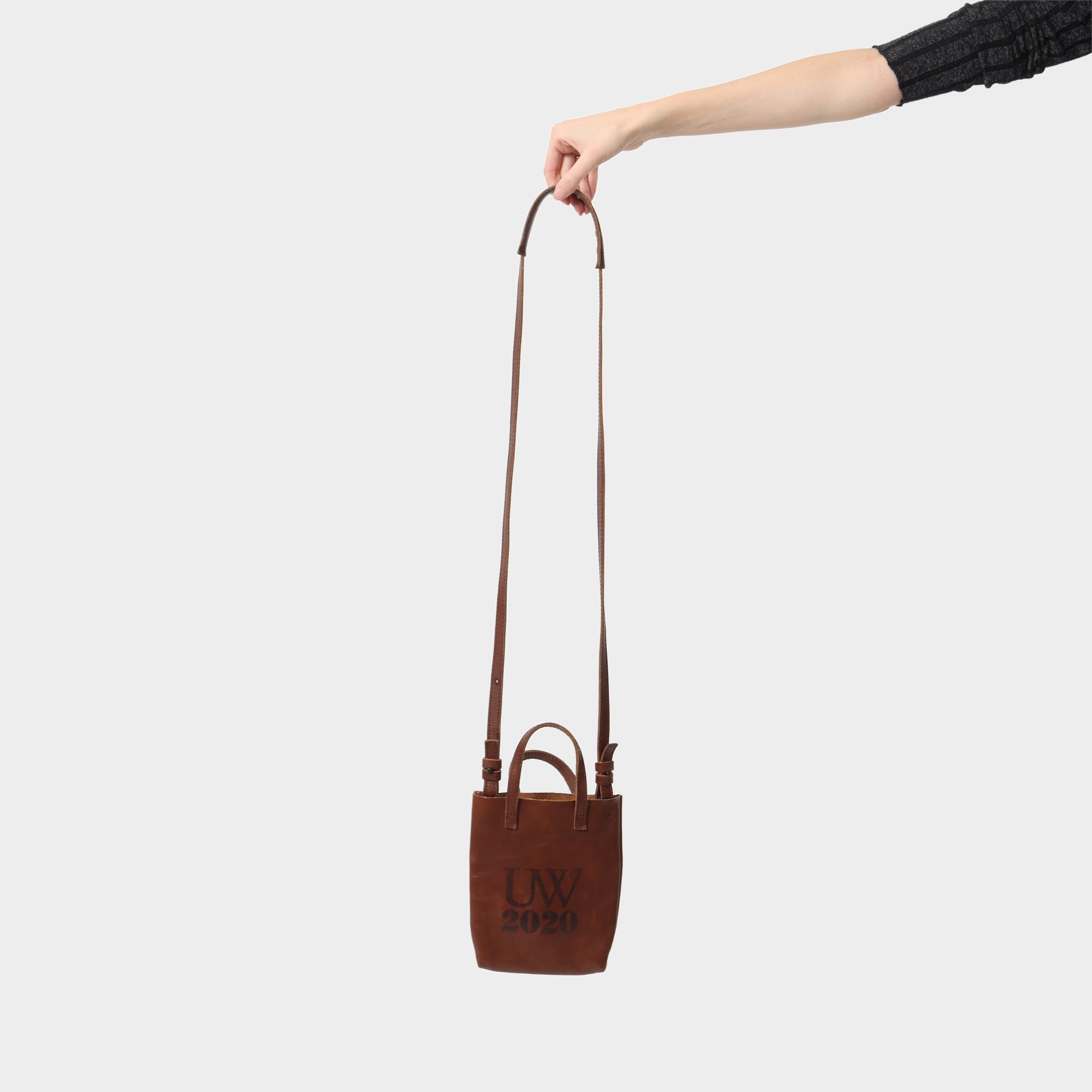 Uma Wang Stamped leather Pouch Bag