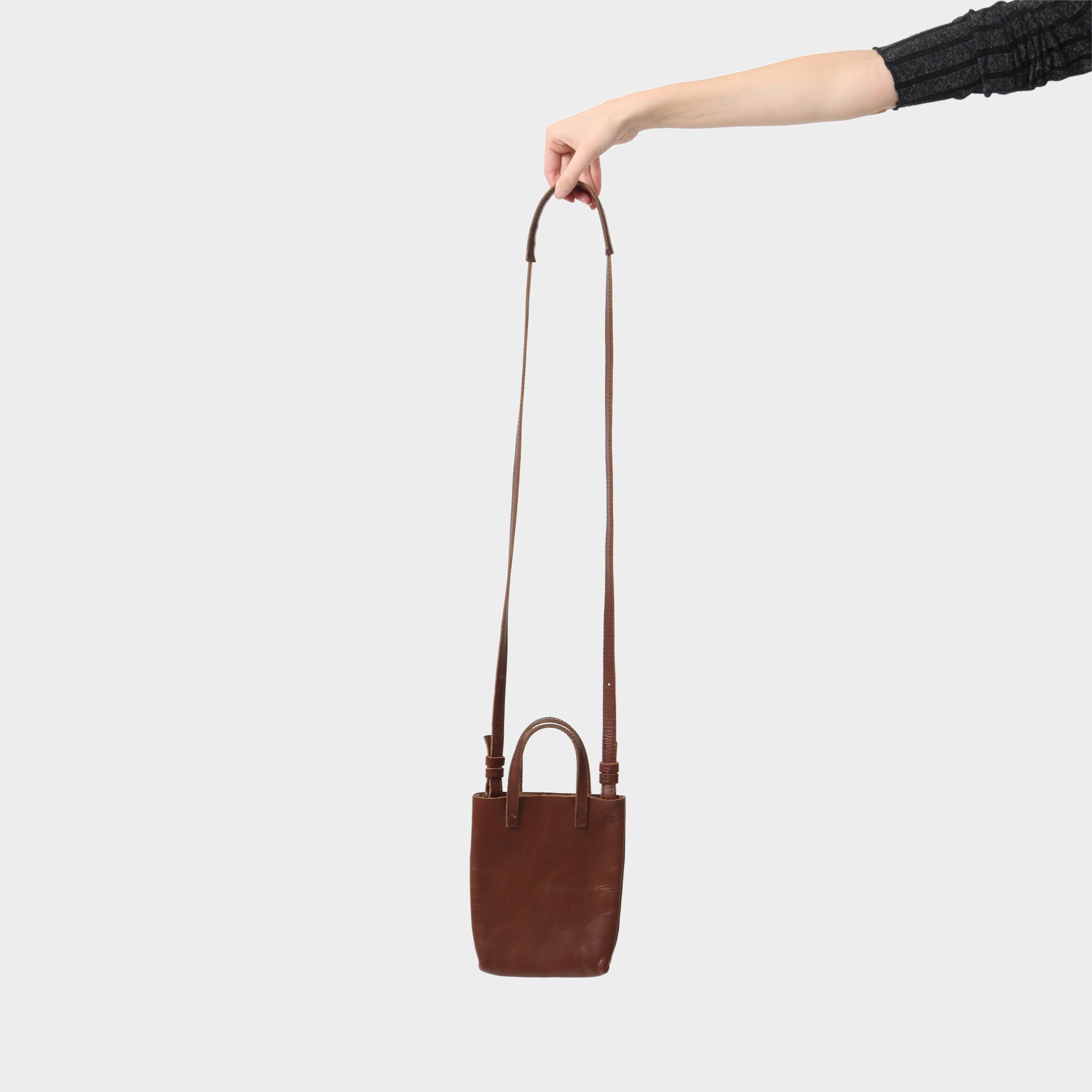 Uma Wang Stamped leather Pouch Bag