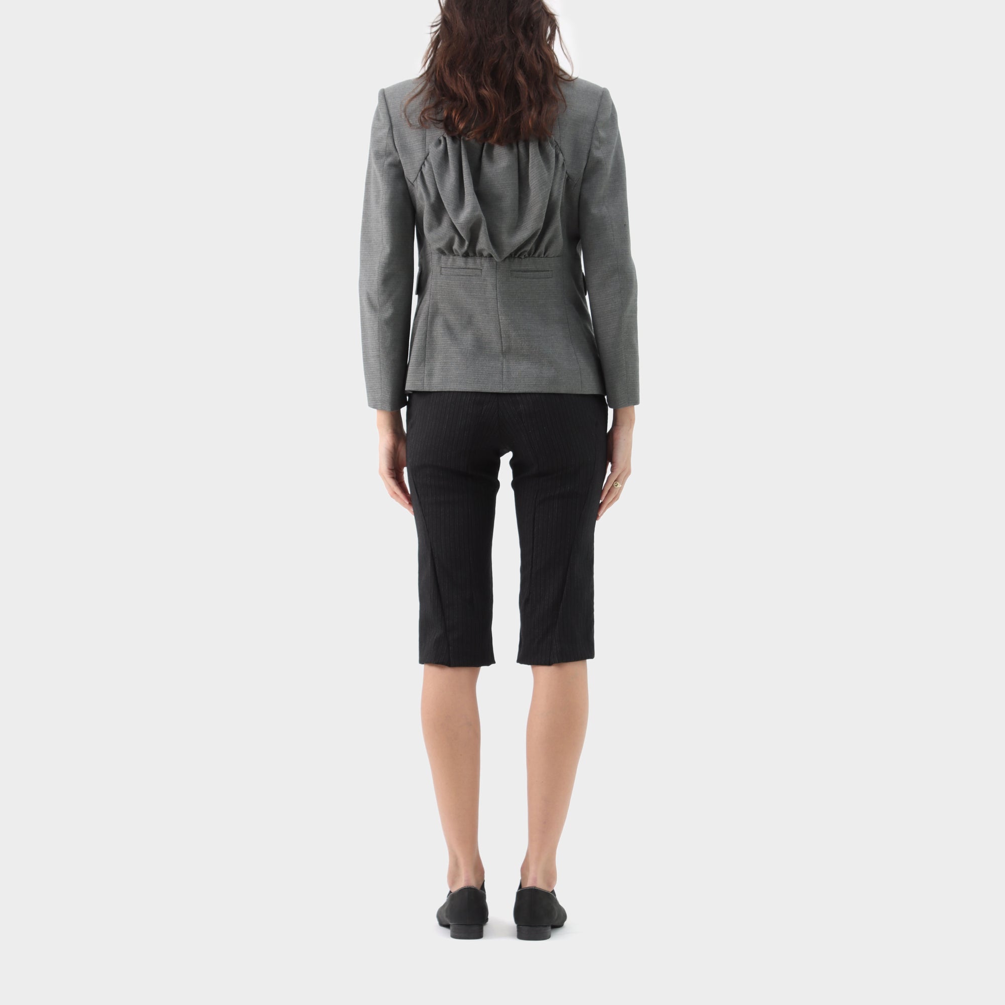 Undercover Rose Appliqué Wool Blazer