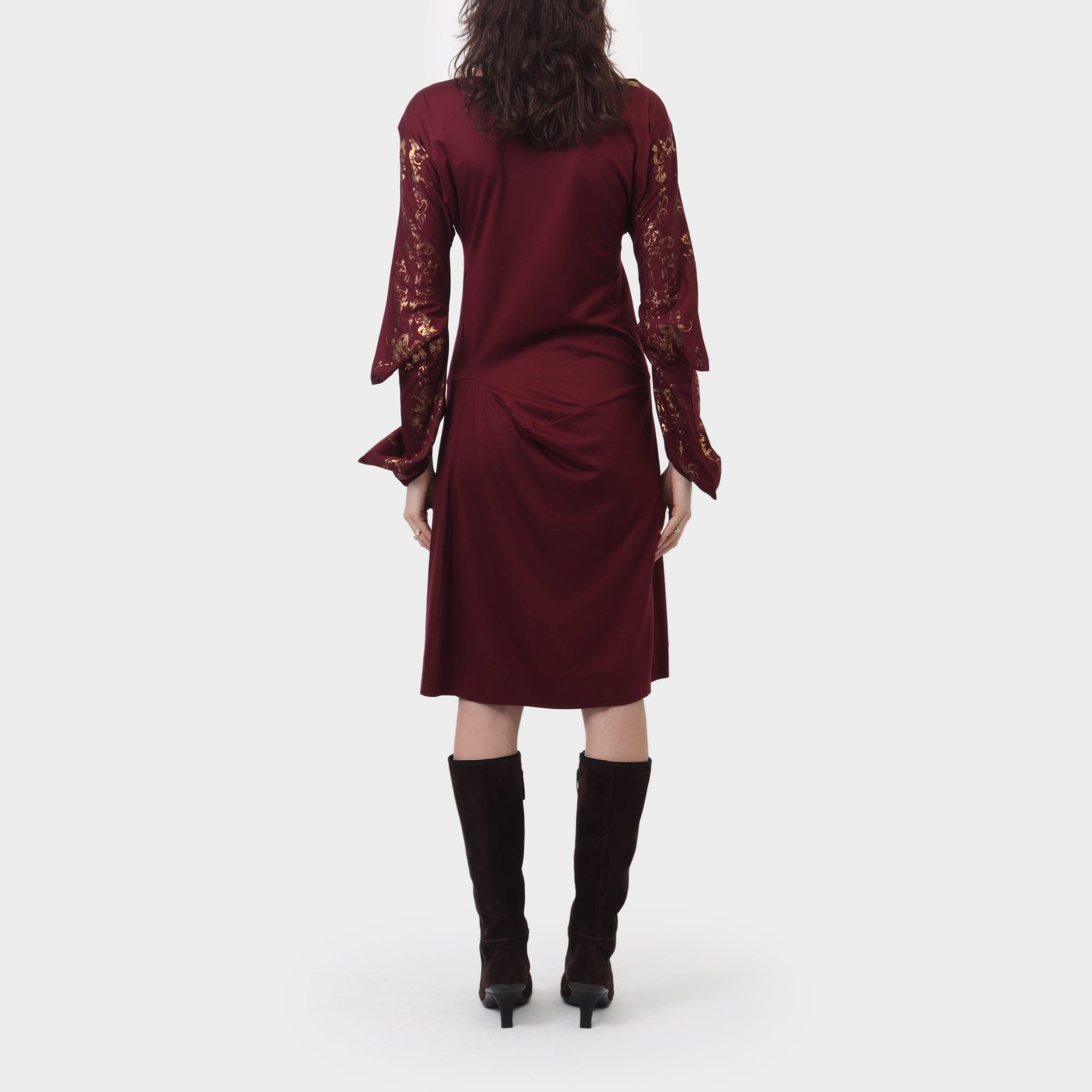 Vivienne Westwood Red Label gold applique jersey dress