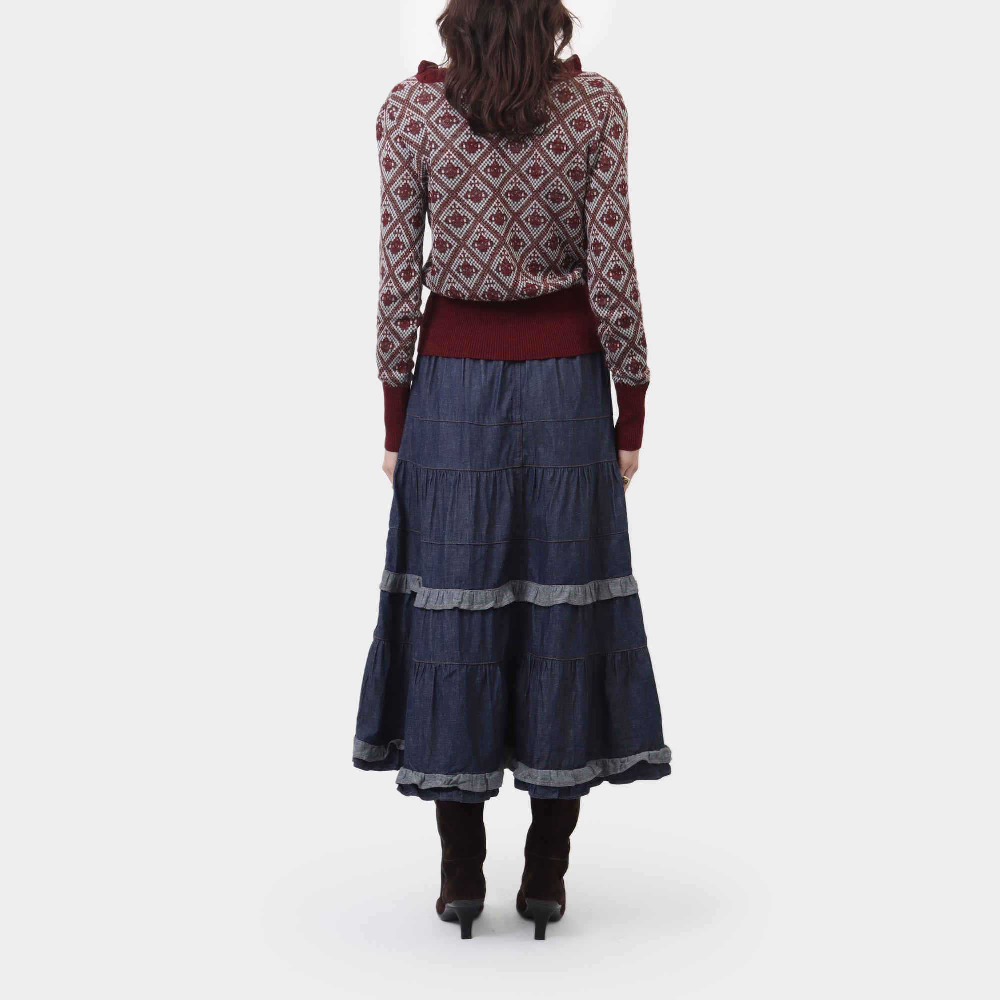 Vivienne Westwood Red Label Frilled Collar Orb Knit