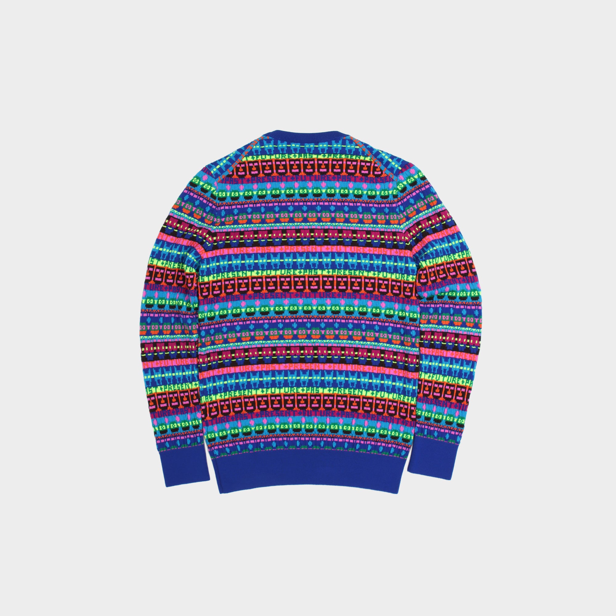 Walter Van Beirendonck Merino pattern jumper