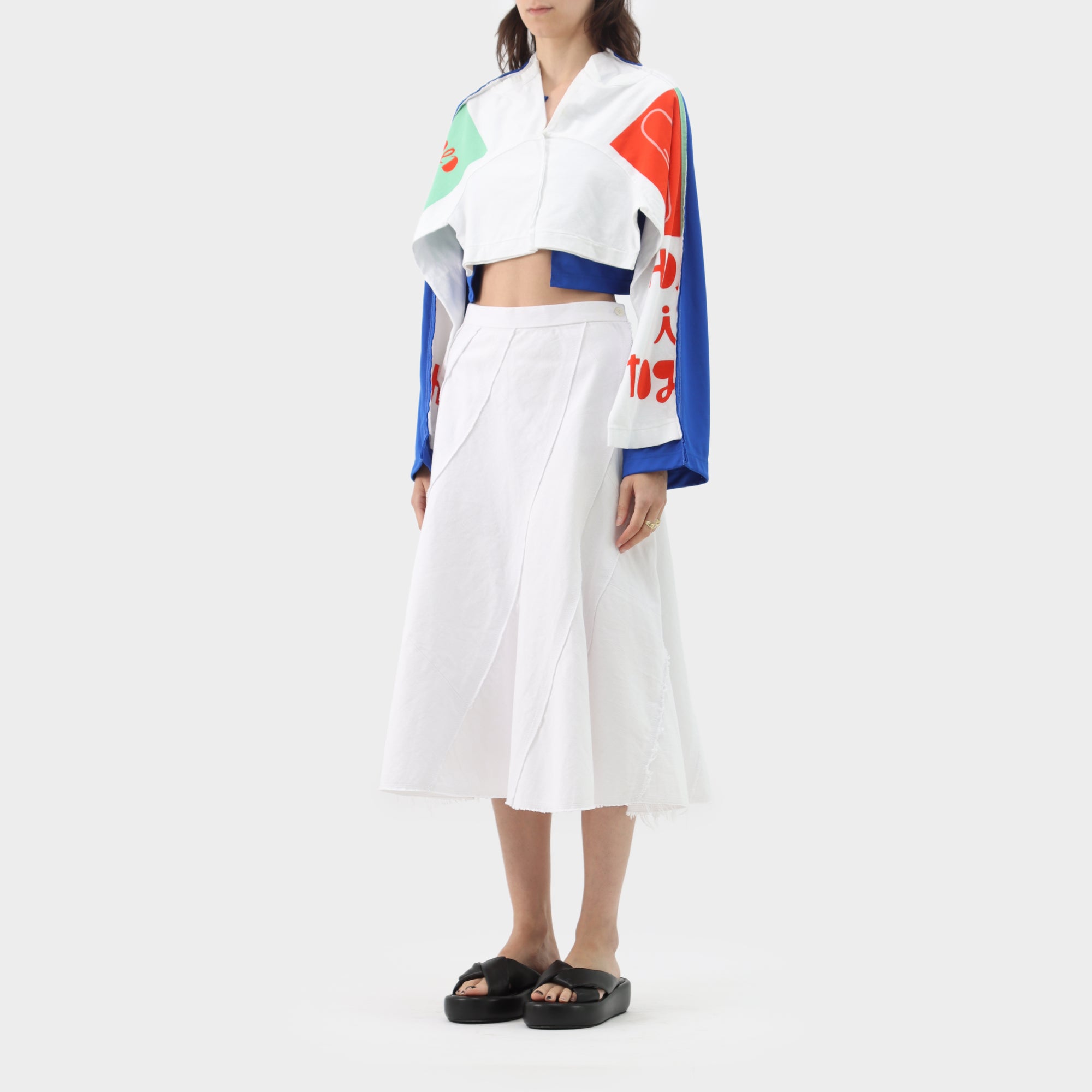 Tricot Comme des garcons paneled skirt