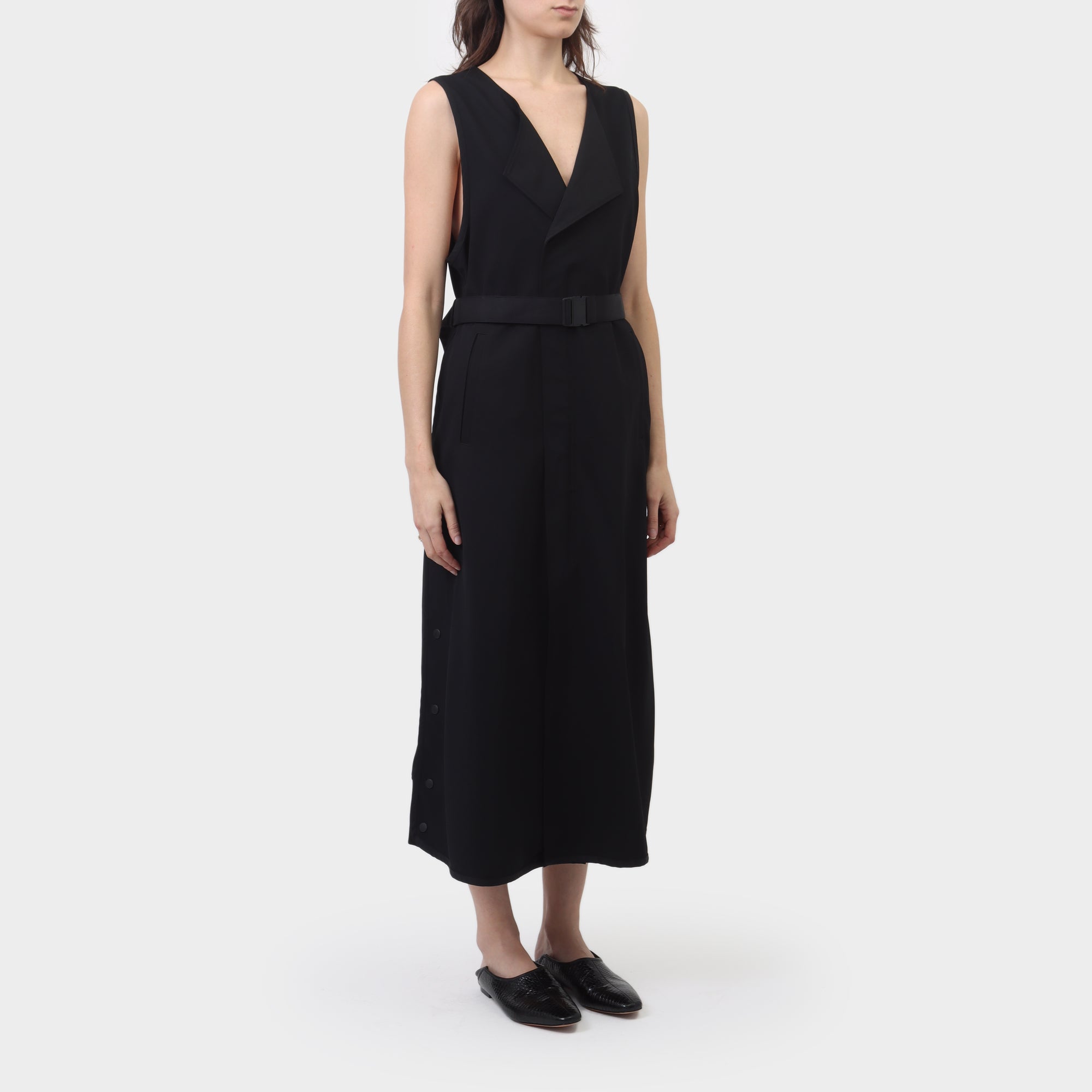 Y-3 Zip-Up Tech Dress with Snap Closures