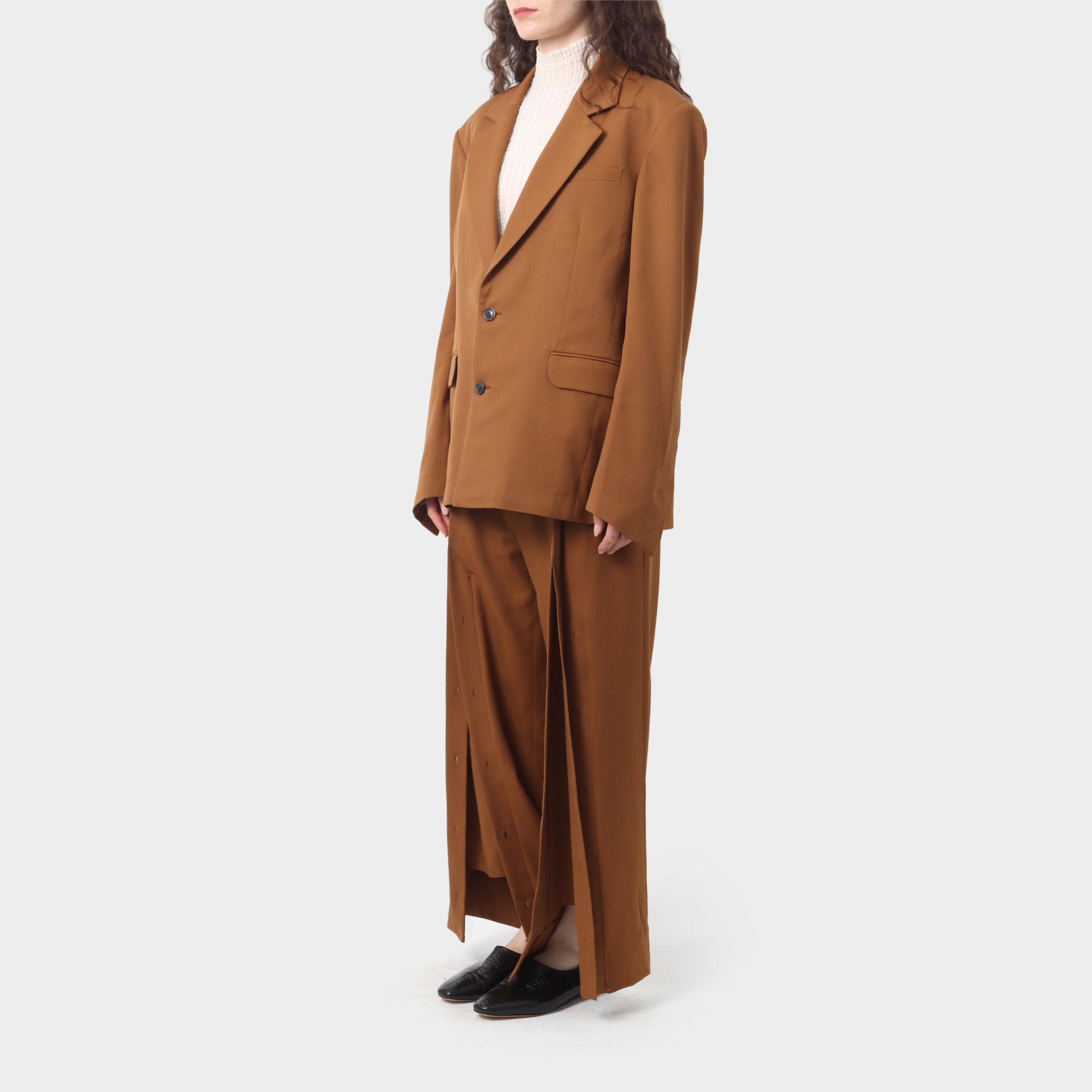 Y/Project Split Button Detail Suit Set