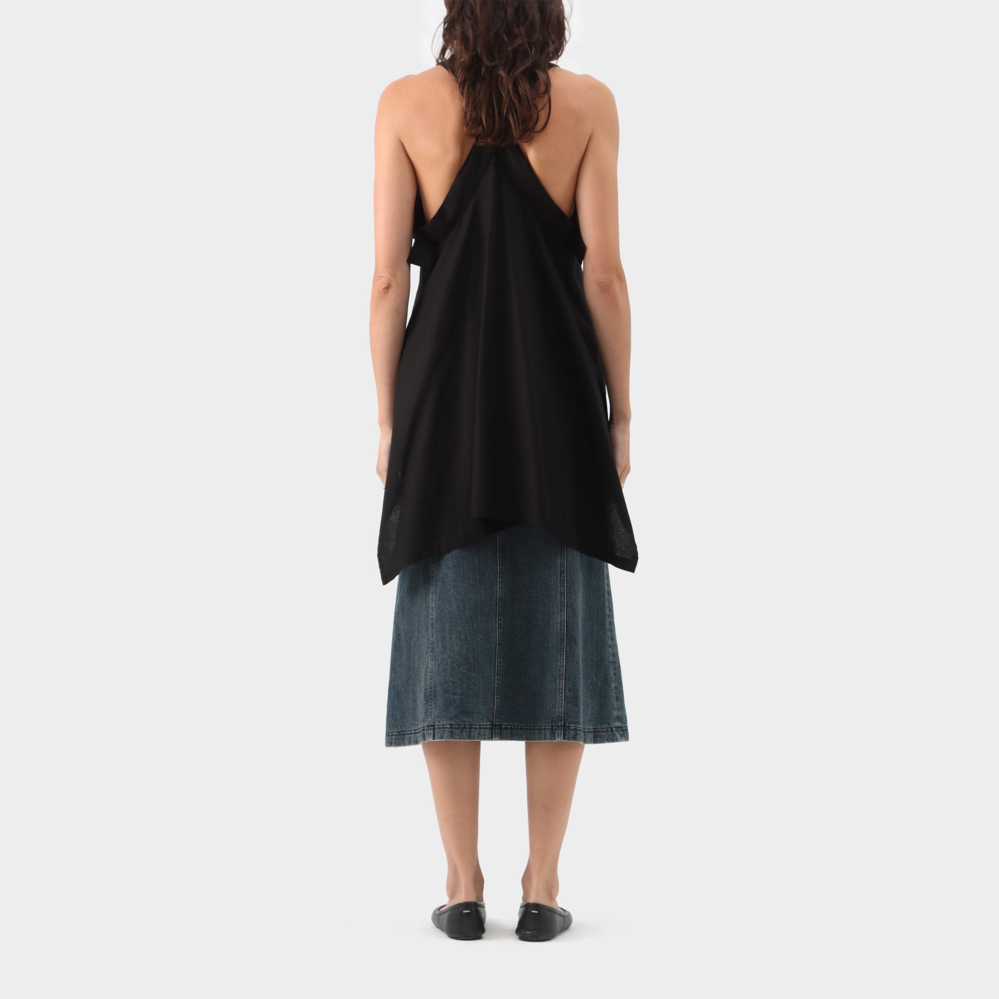 Yohji Yamamoto Drape Back Apron Top