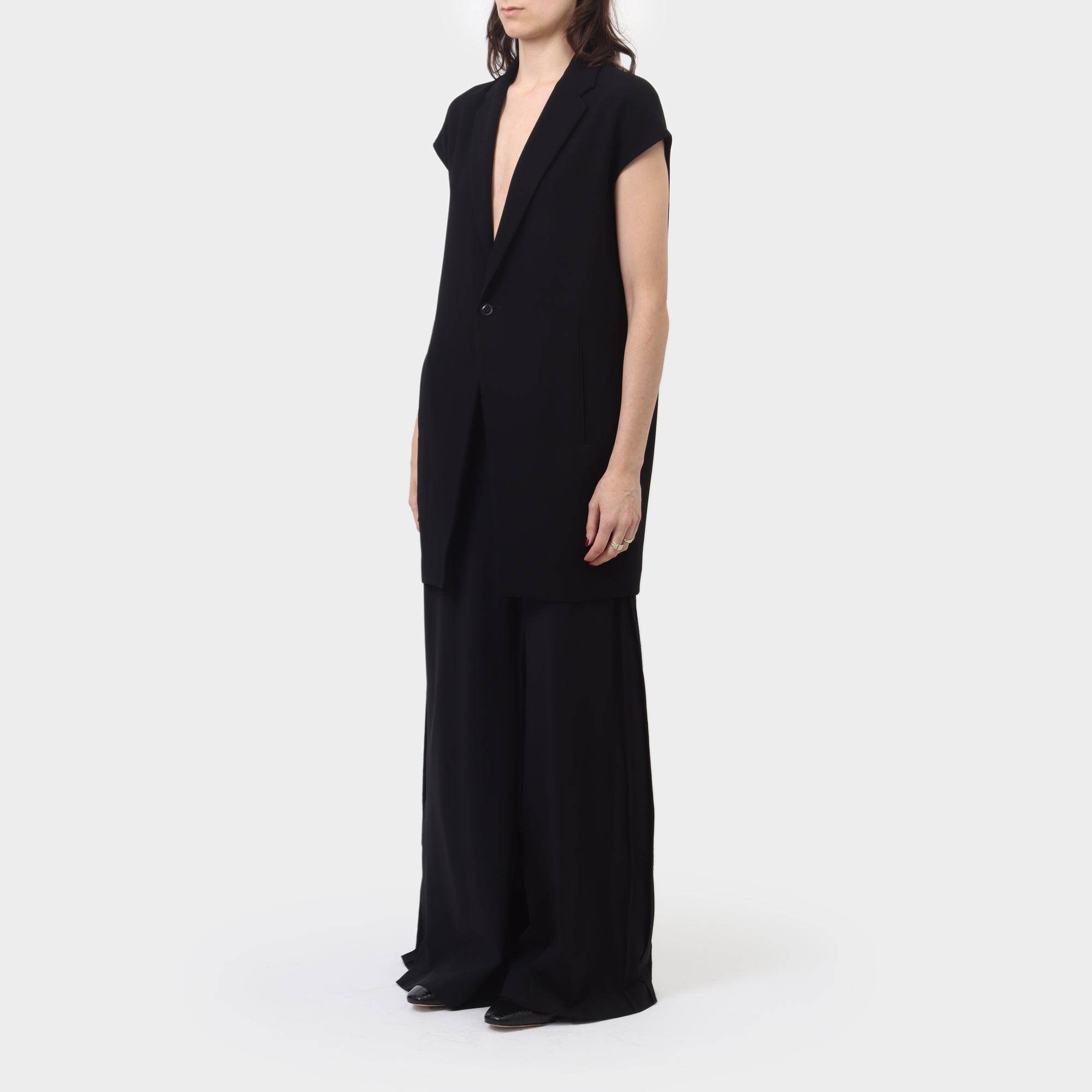 Y's Pink Label Oversized Suit Vest