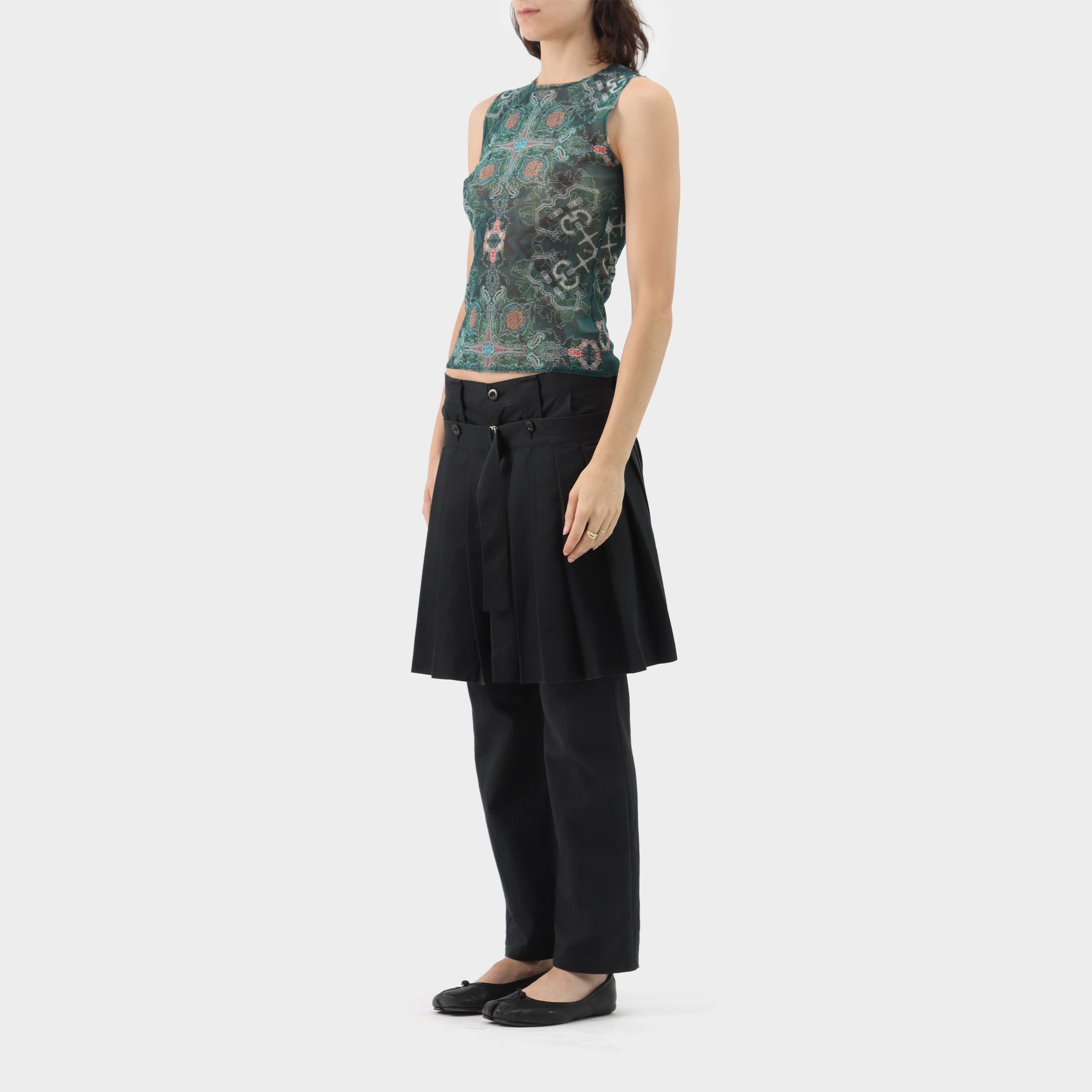 Y's Yohji Yamamoto Detachable Pleated Kilt Pants