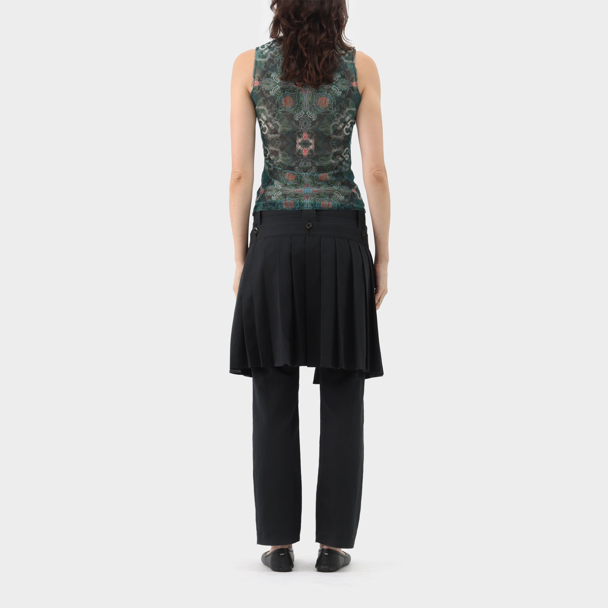 Y's Yohji Yamamoto Detachable Pleated Kilt Pants