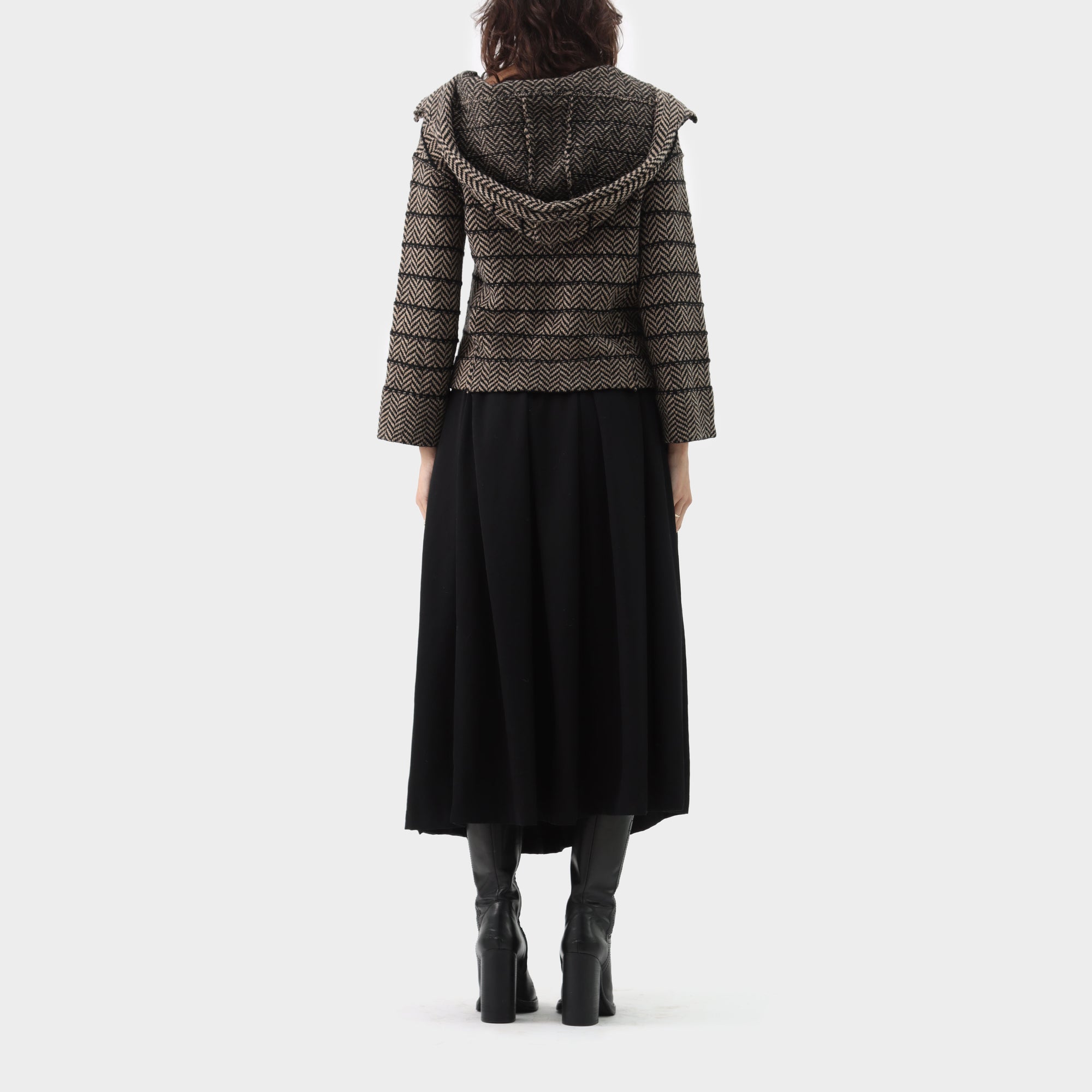 Y's Yohji Yamamoto Zig-Zag Chunky Knit Cardigan