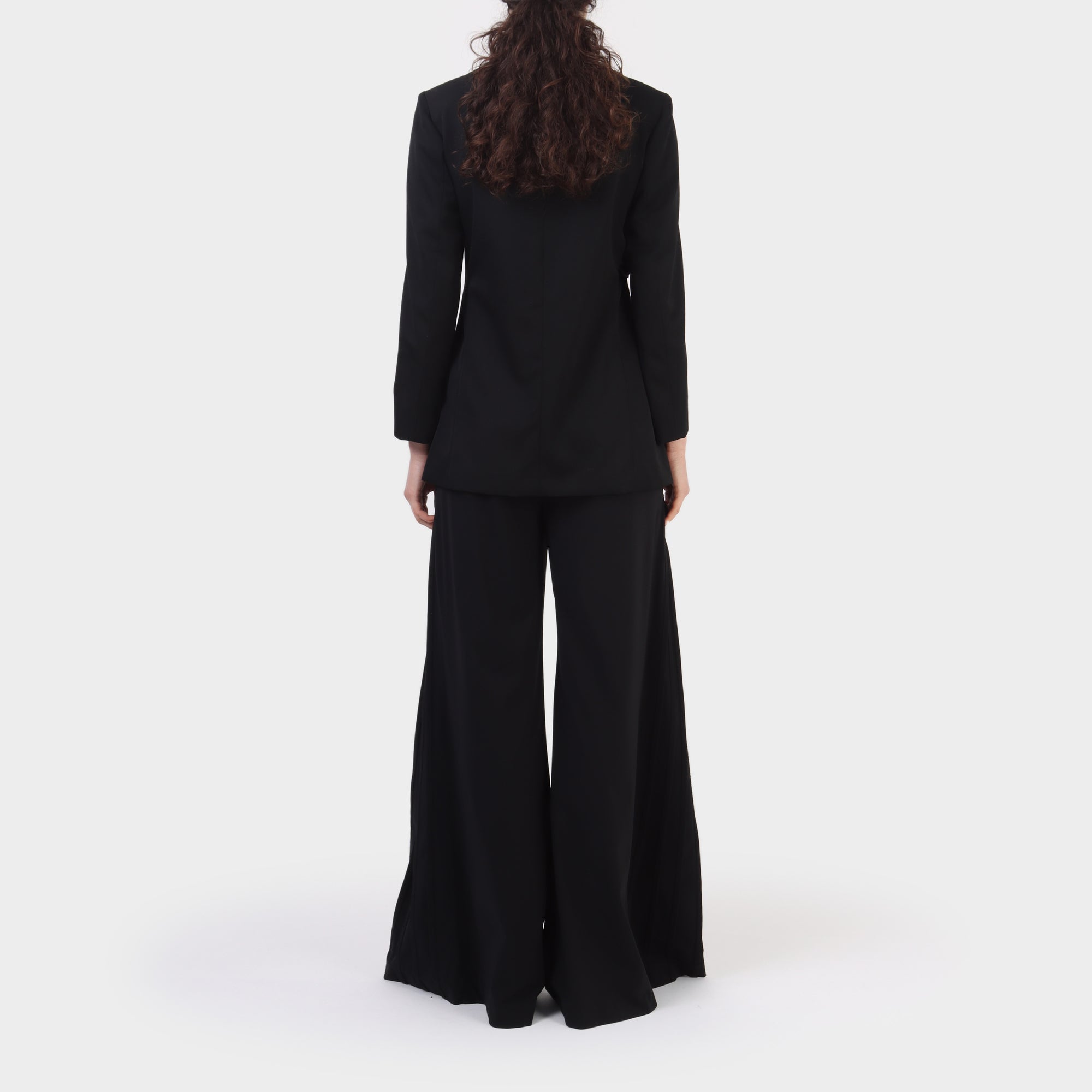 Y's Yohji Yamamoto Peak Lapel Jacket with Belt Closure