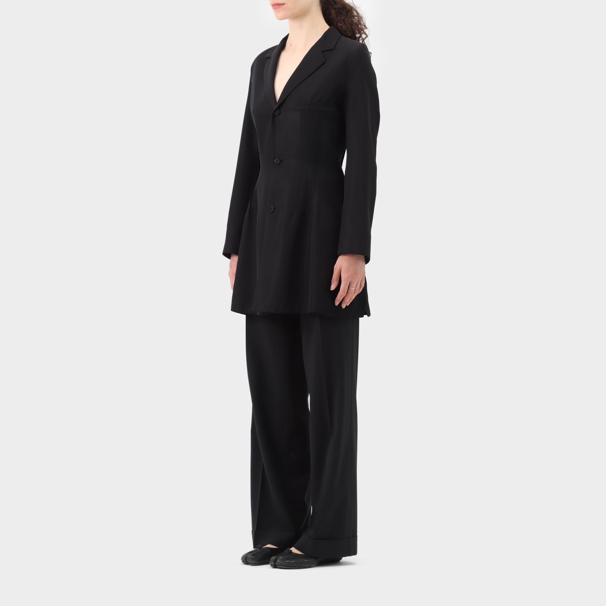 Yohji Yamamoto Tailored Inverted Dart Coat
