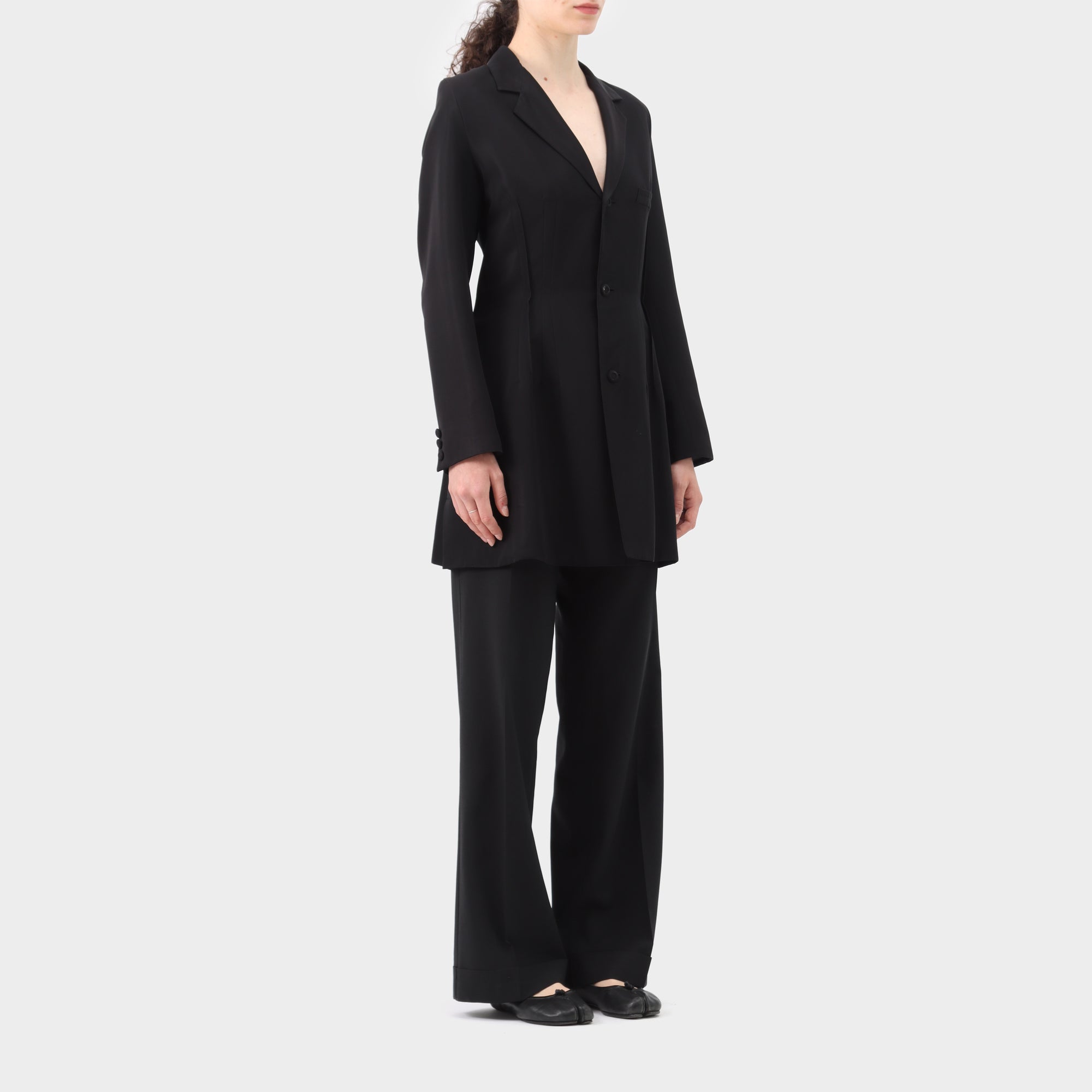 Yohji Yamamoto Tailored Inverted Dart Coat